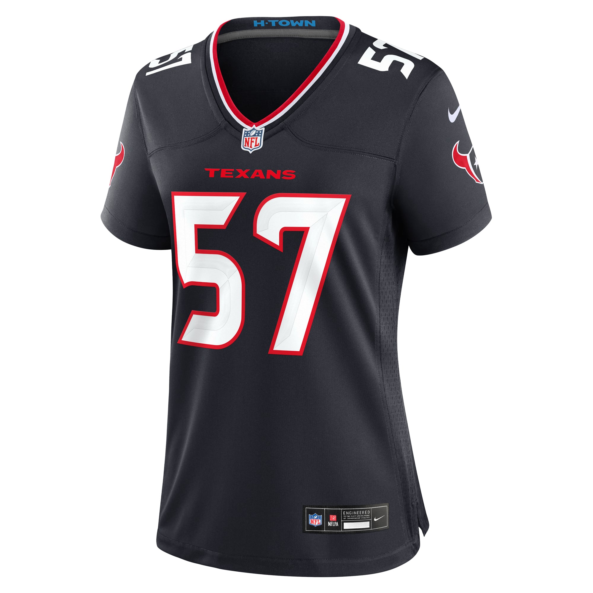 Blake Fisher Houston Texans Women's Team Game Jersey - Navy - Image 3