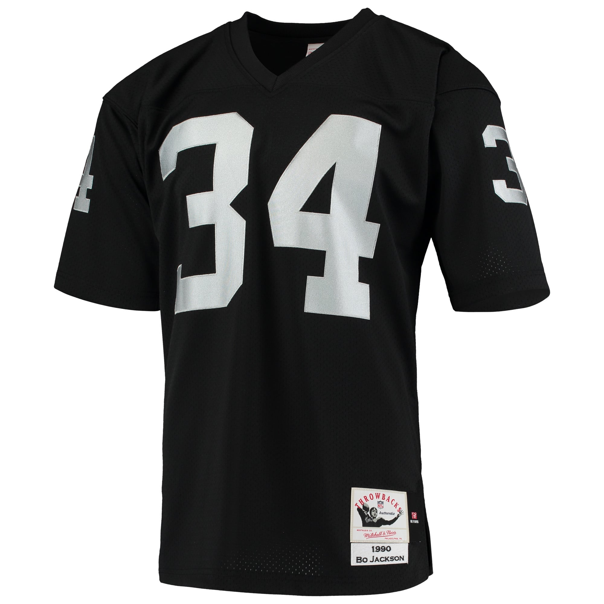 Bo Jackson Las Vegas Raiders 1990 Throwback Retired Player Jersey - Black - Image 3