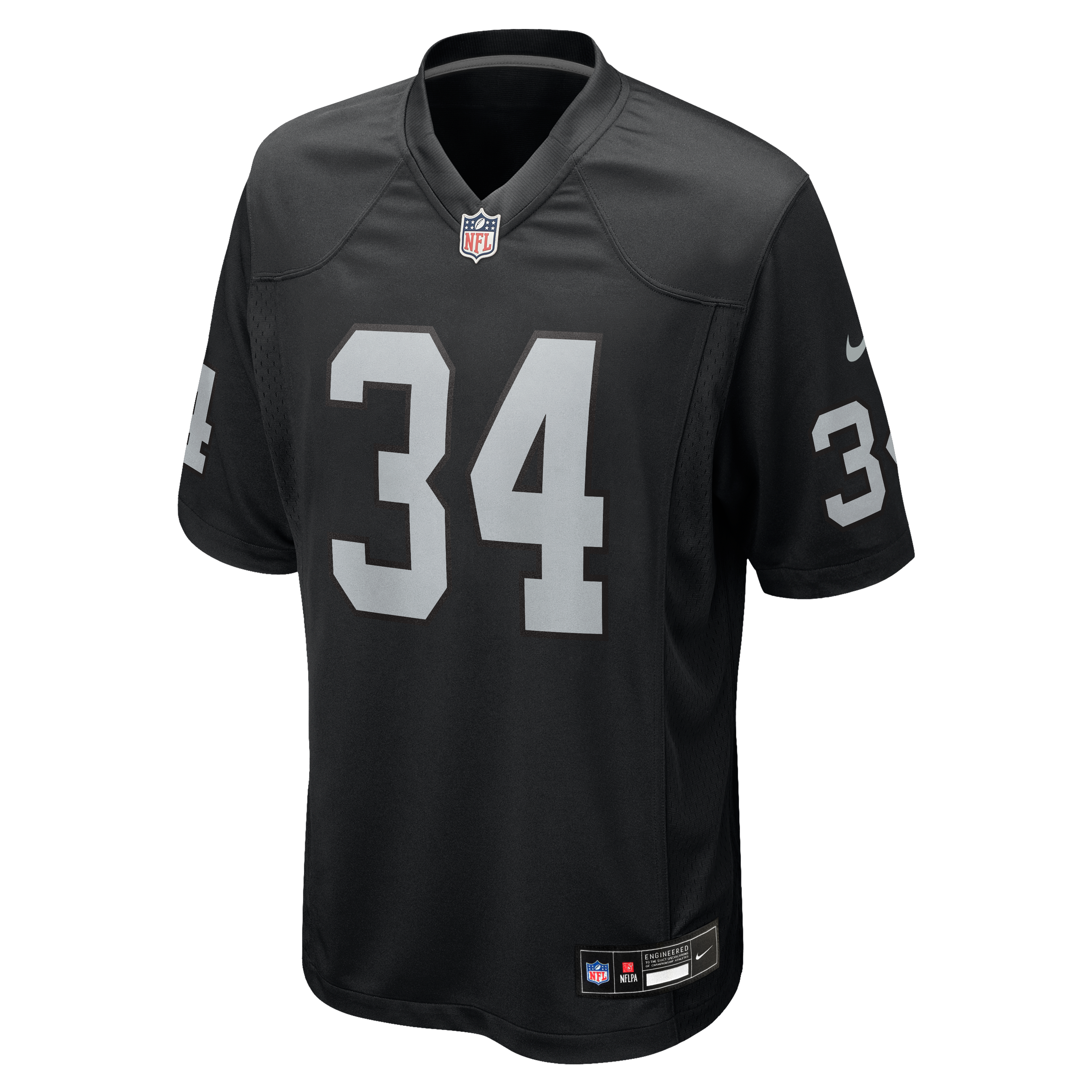 Bo Jackson Las Vegas Raiders Game Retired Player Jersey - Black - Image 3