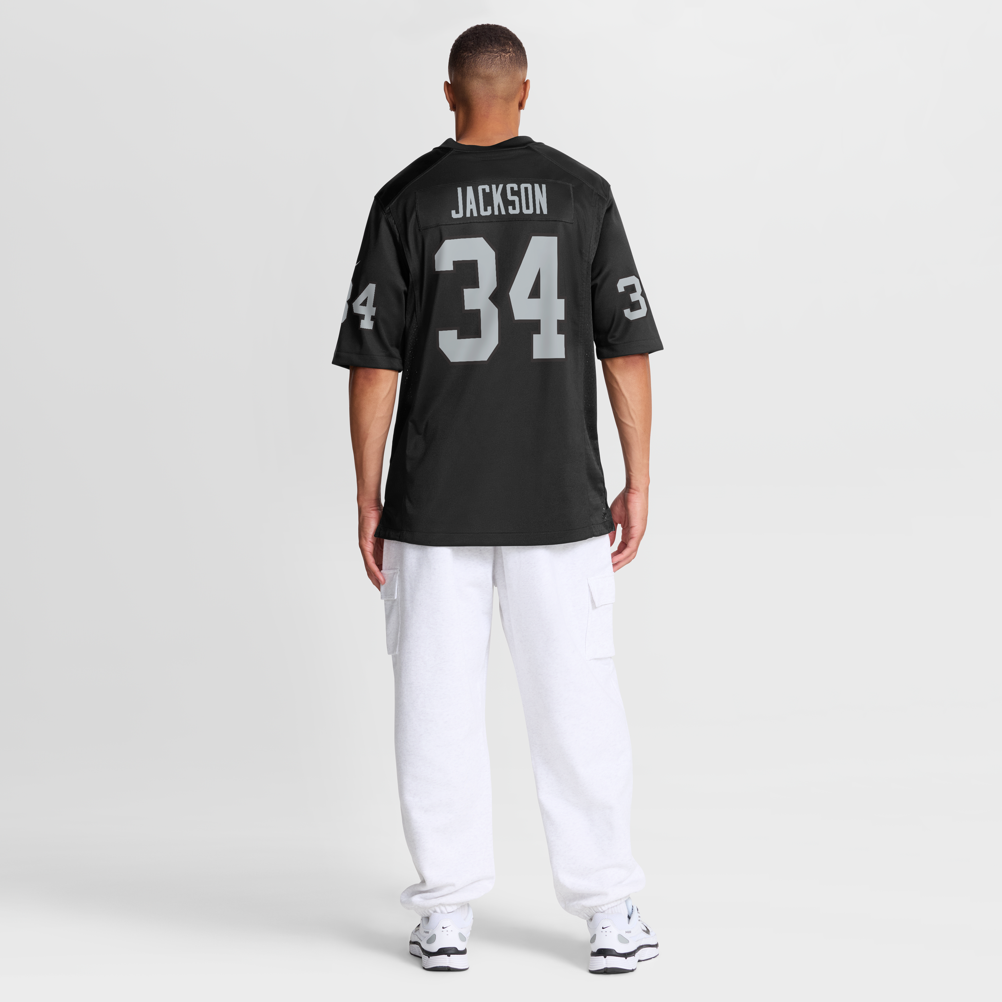 Bo Jackson Las Vegas Raiders Game Retired Player Jersey - Black - Image 9