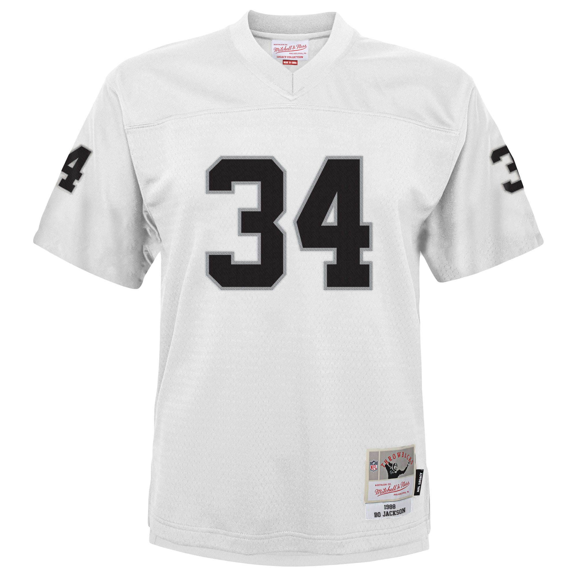 Bo Jackson Las Vegas Raiders Youth 1988 Retired Player Legacy Jersey - White - Image 3