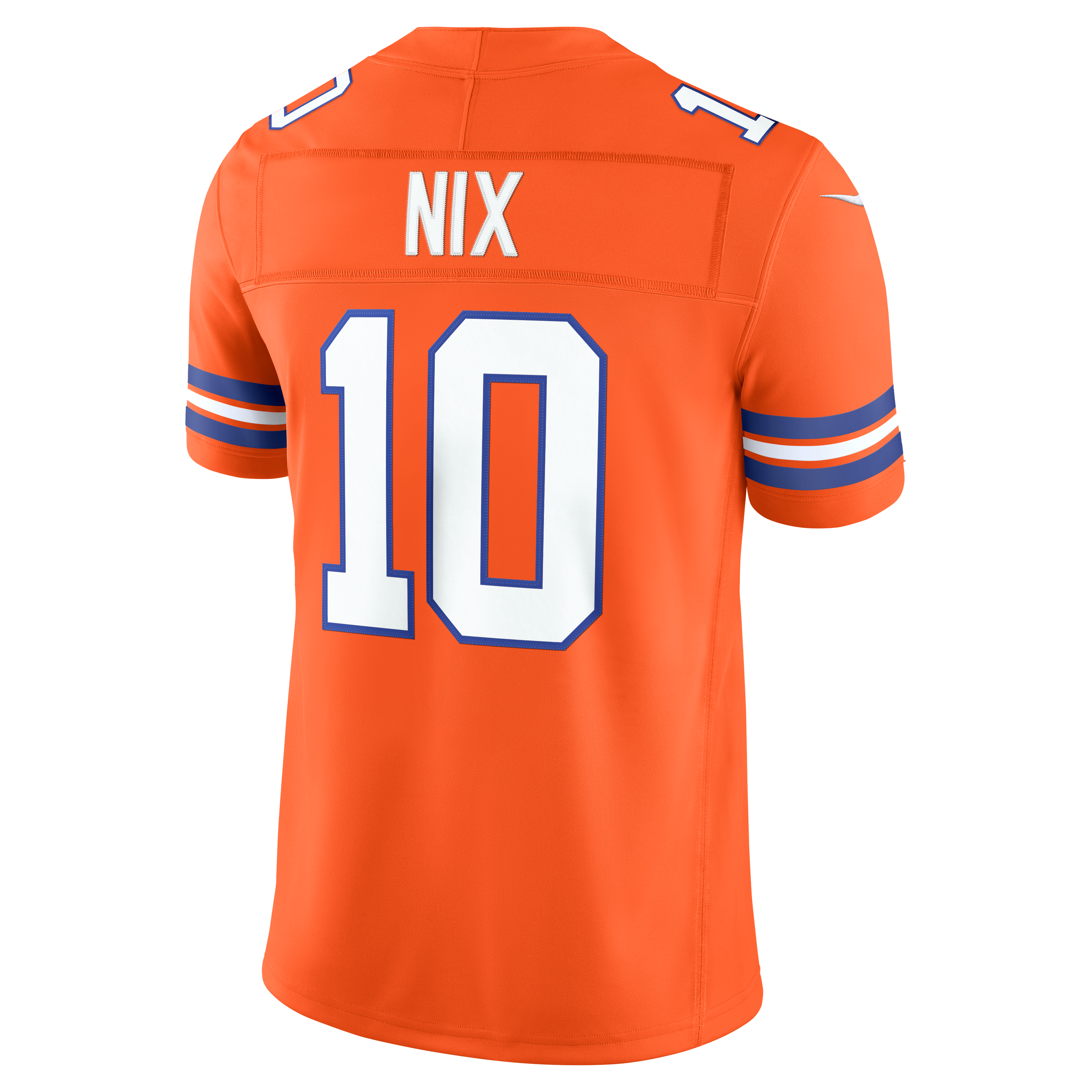 Bo Nix Denver Broncos Alternate Mile High Collection 1977 Throwback Vapor F.U.S.E. Stitched Limited Jersey - Orange - Image 4