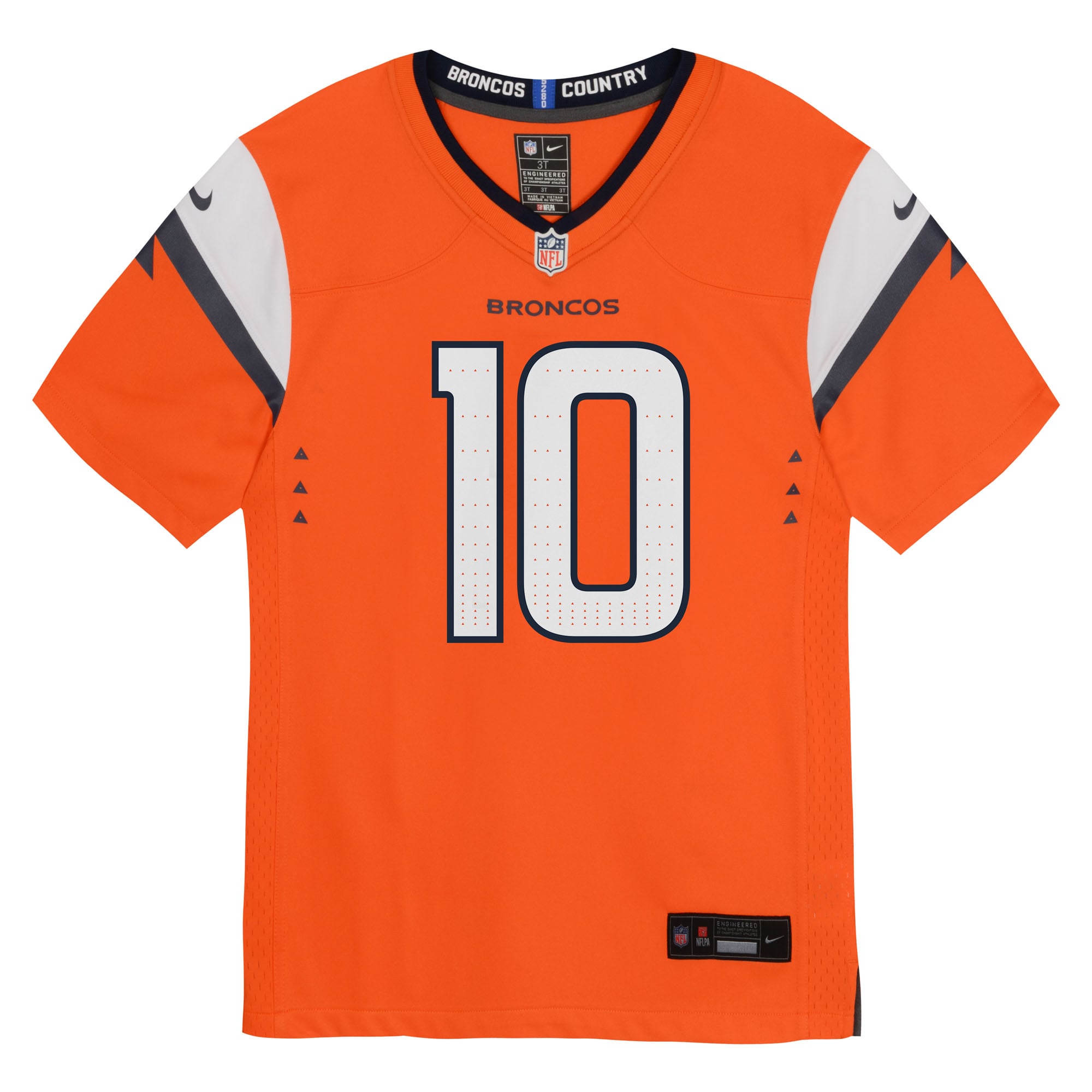 Bo Nix Denver Broncos Preschool Team Player Game Jersey - Orange - Image 3