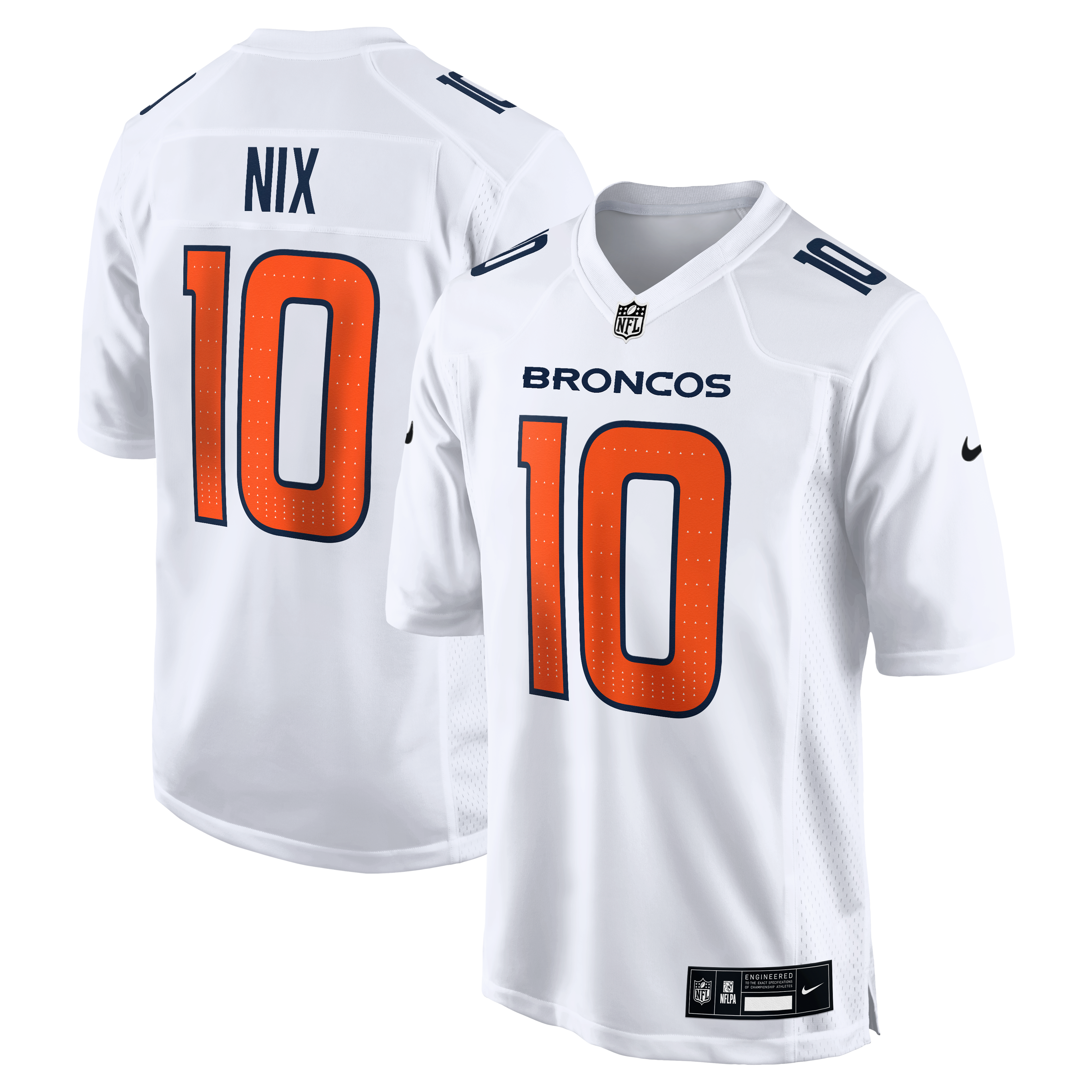 Bo Nix Denver Broncos Tundra Fashion Game Jersey - White - Image 2