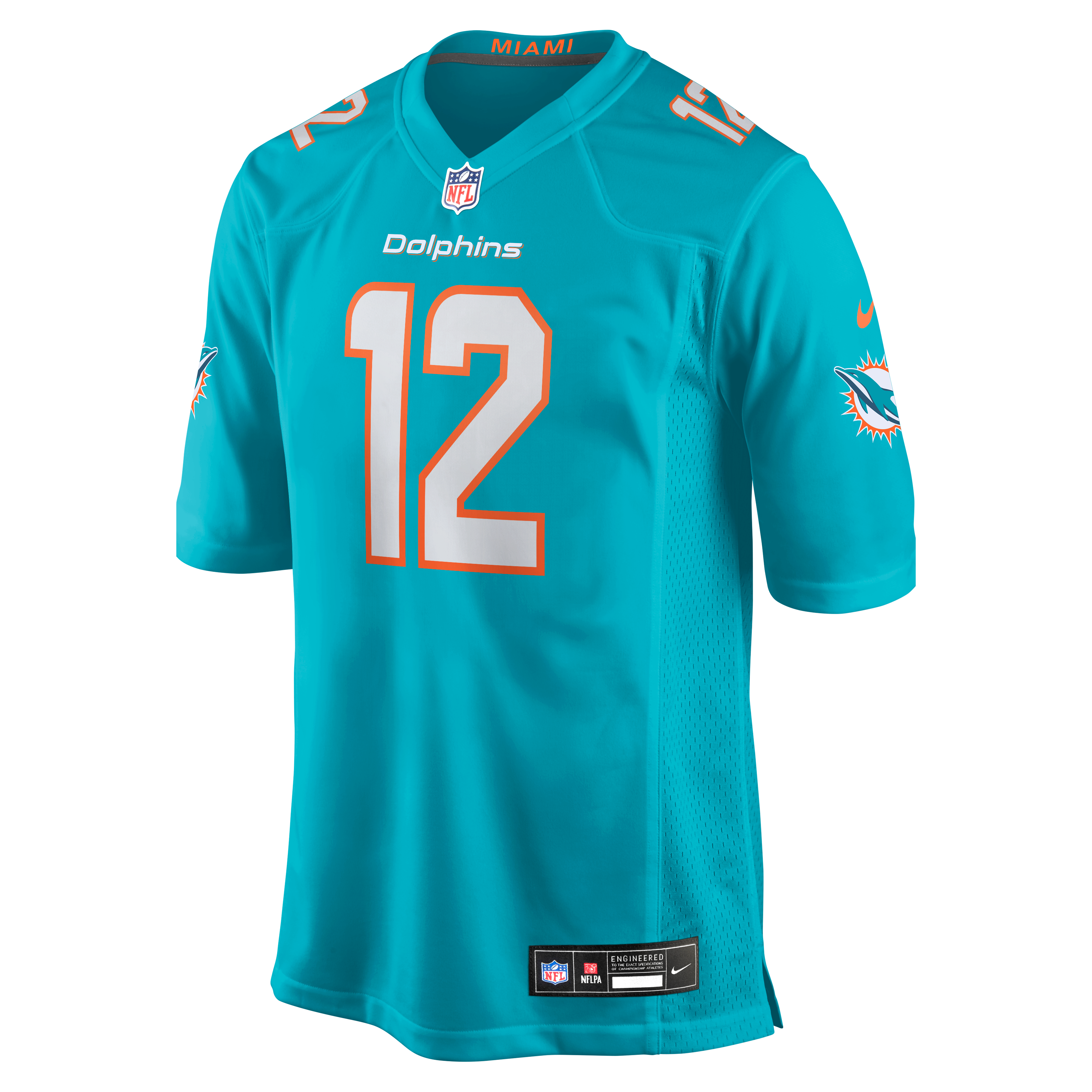 Bob Griese Miami Dolphins Game Retired Player Jersey - Aqua - Image 3