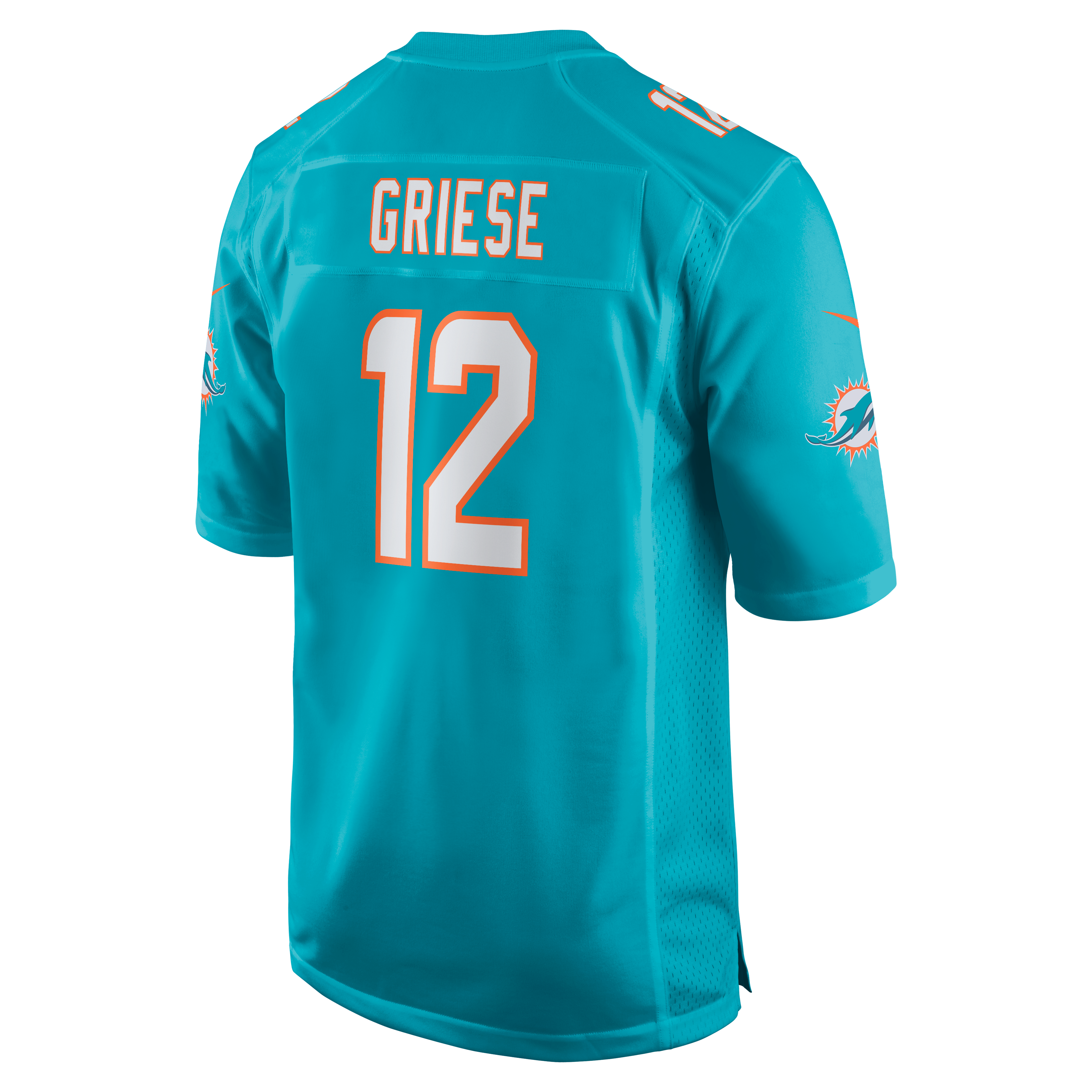 Bob Griese Miami Dolphins Game Retired Player Jersey - Aqua - Image 4