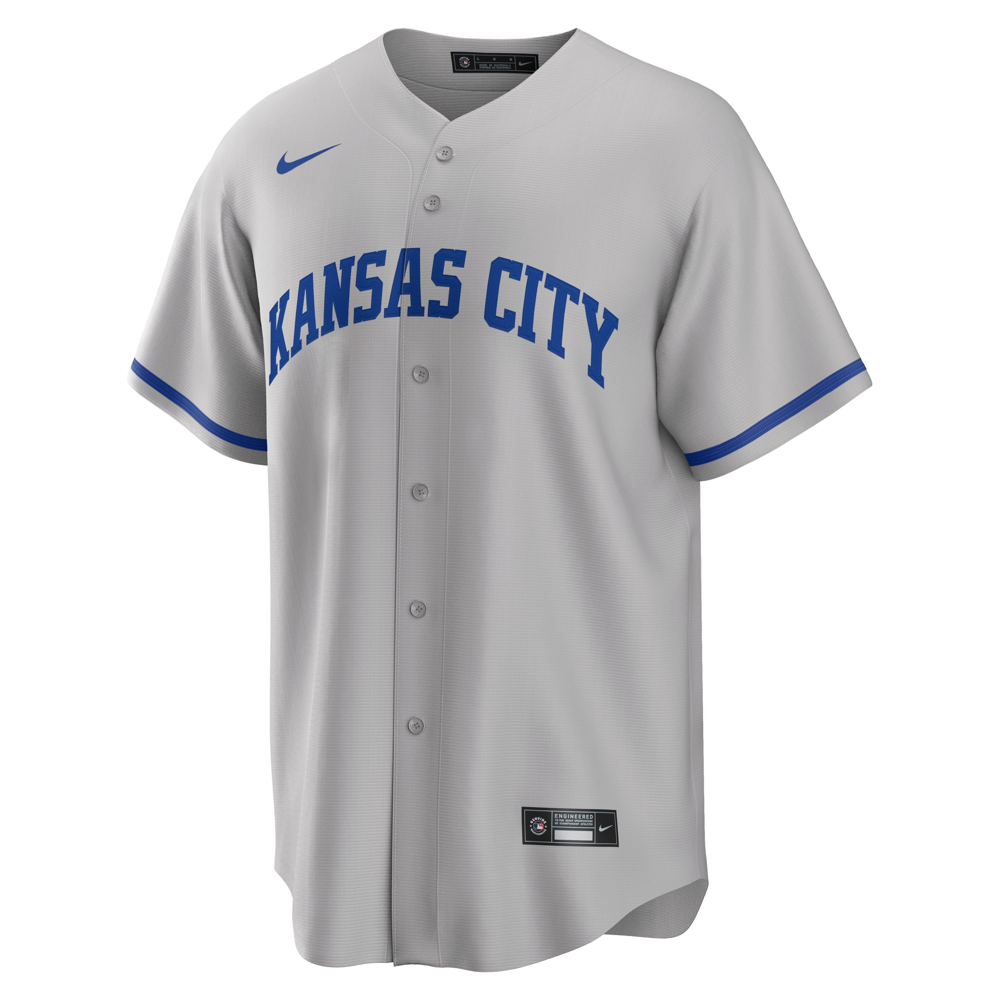 Bobby Witt Jr. Kansas City Royals Alternate 2 Jersey - Gray - Image 7