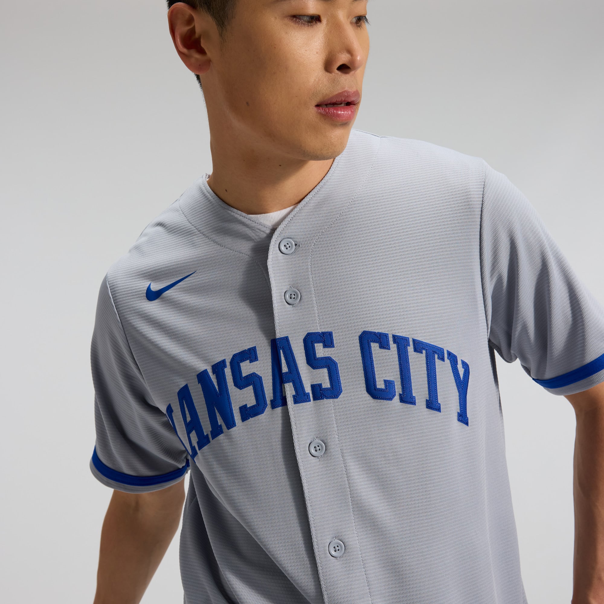 Bobby Witt Jr. Kansas City Royals Alternate 2 Jersey - Gray - Image 11