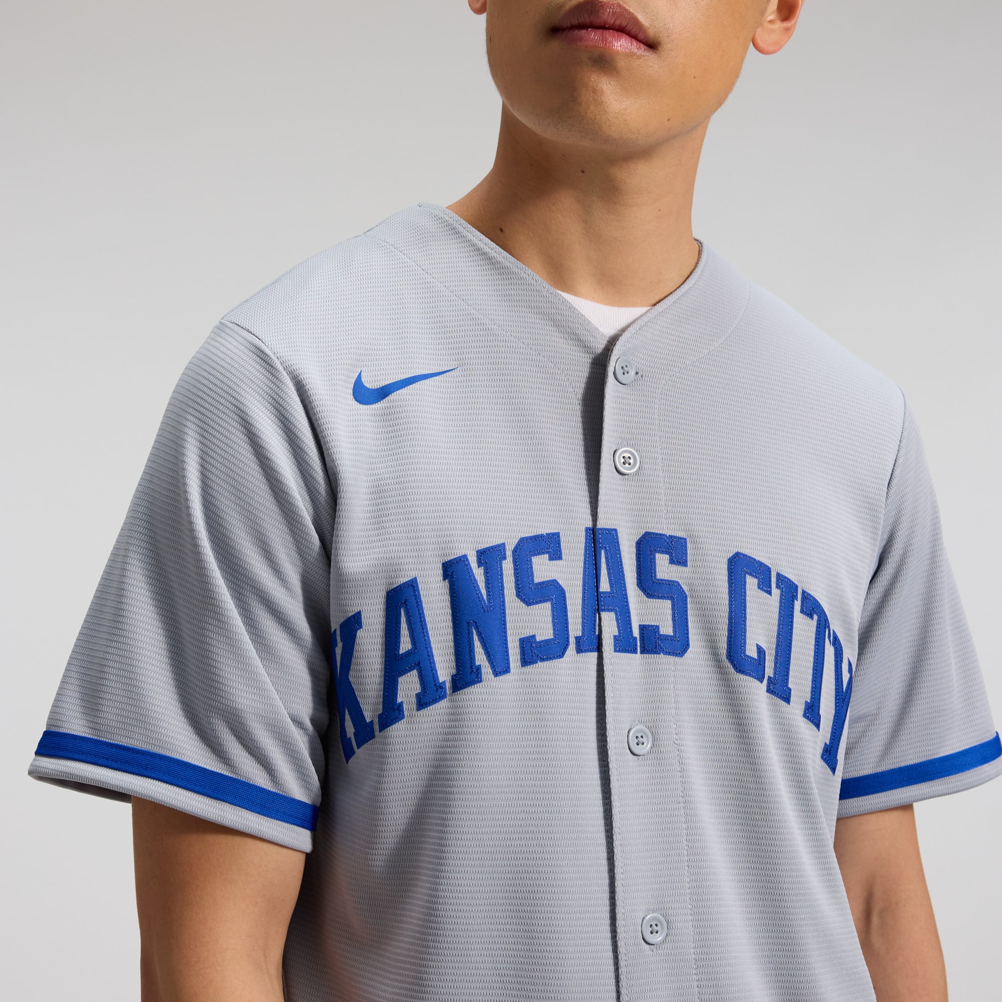 Bobby Witt Jr. Kansas City Royals Alternate 2 Jersey - Gray - Image 10