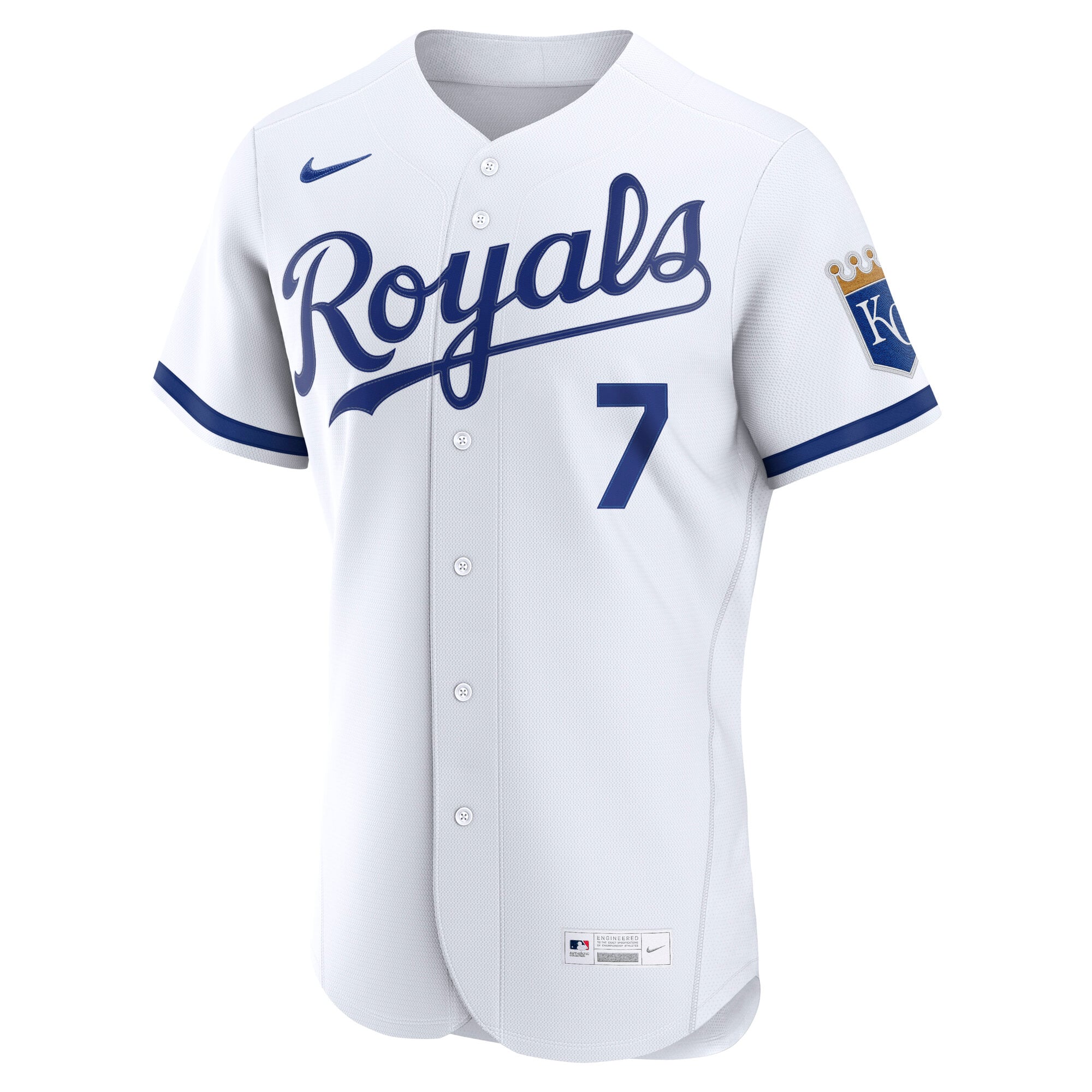 Bobby Witt Jr. Kansas City Royals Jersey - White - Image 3
