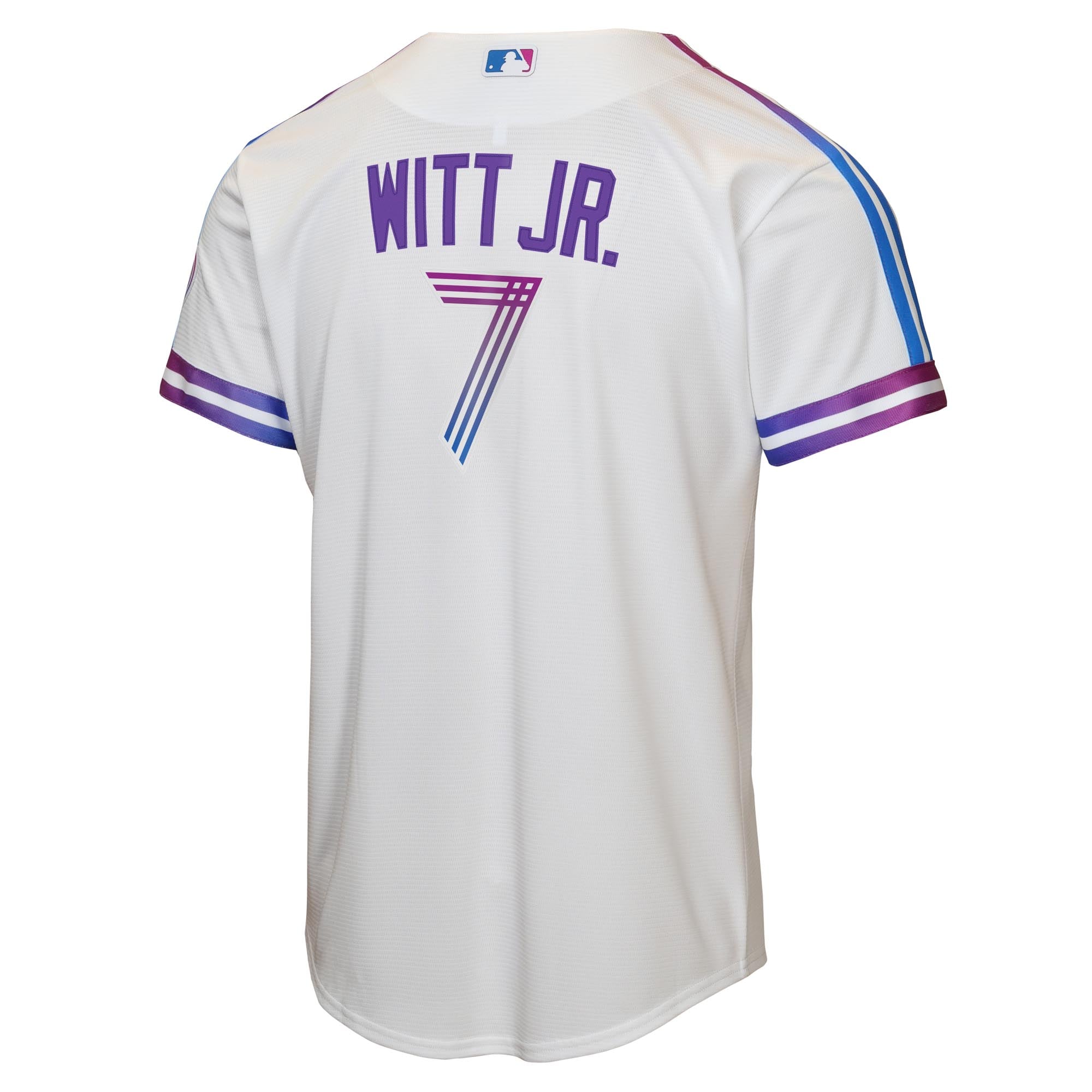 Bobby Witt Jr. Kansas City Royals Youth 2026 City Connect Stadium Jersey - White - Image 4