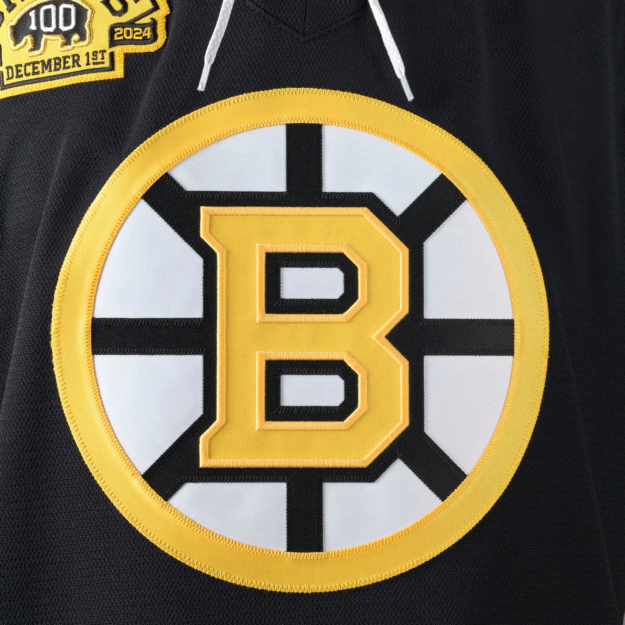 Boston Bruins 100th Anniversary Pro Jersey - Black - Image 5