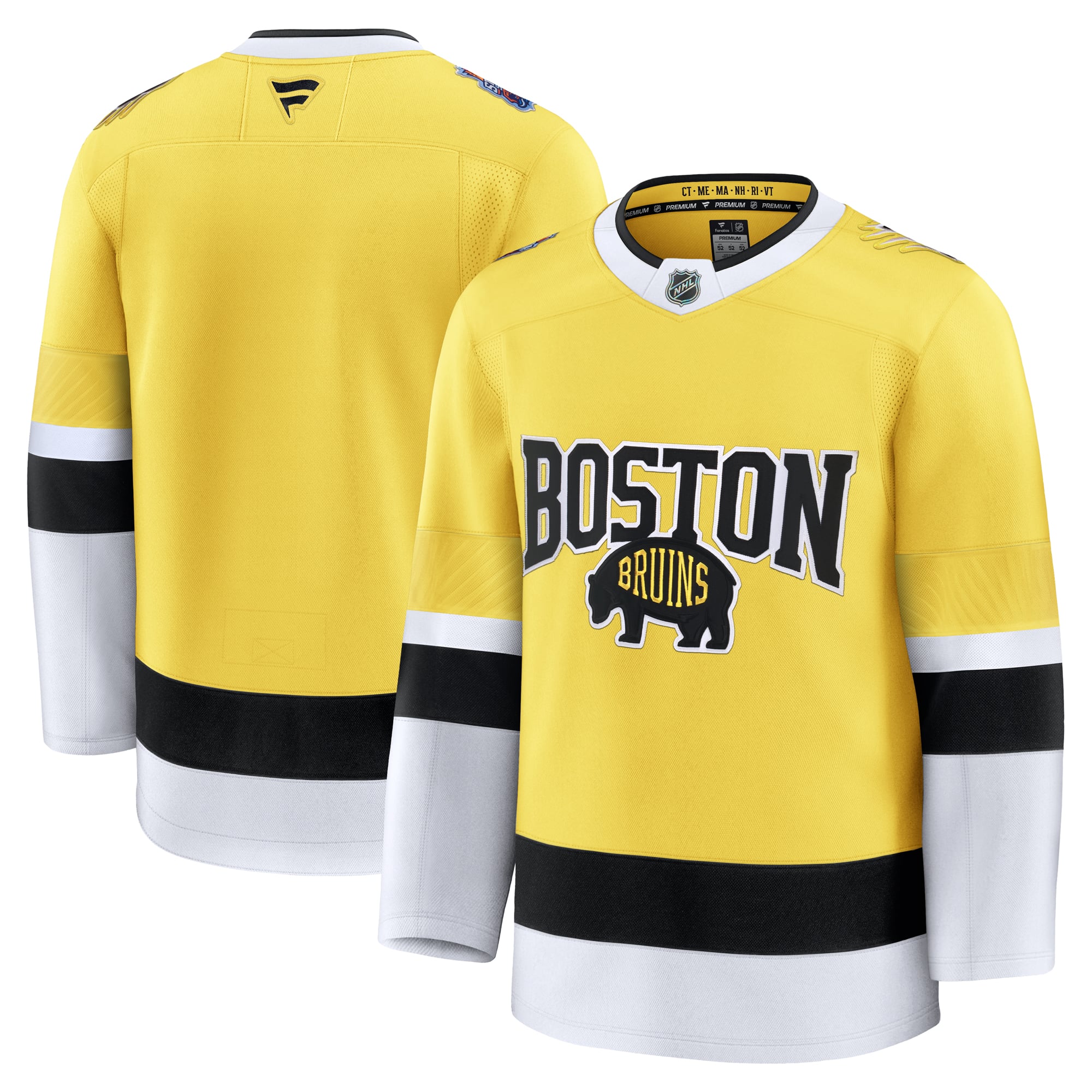 Boston Bruins 2026 Stadium Series Premium Jersey - Gold