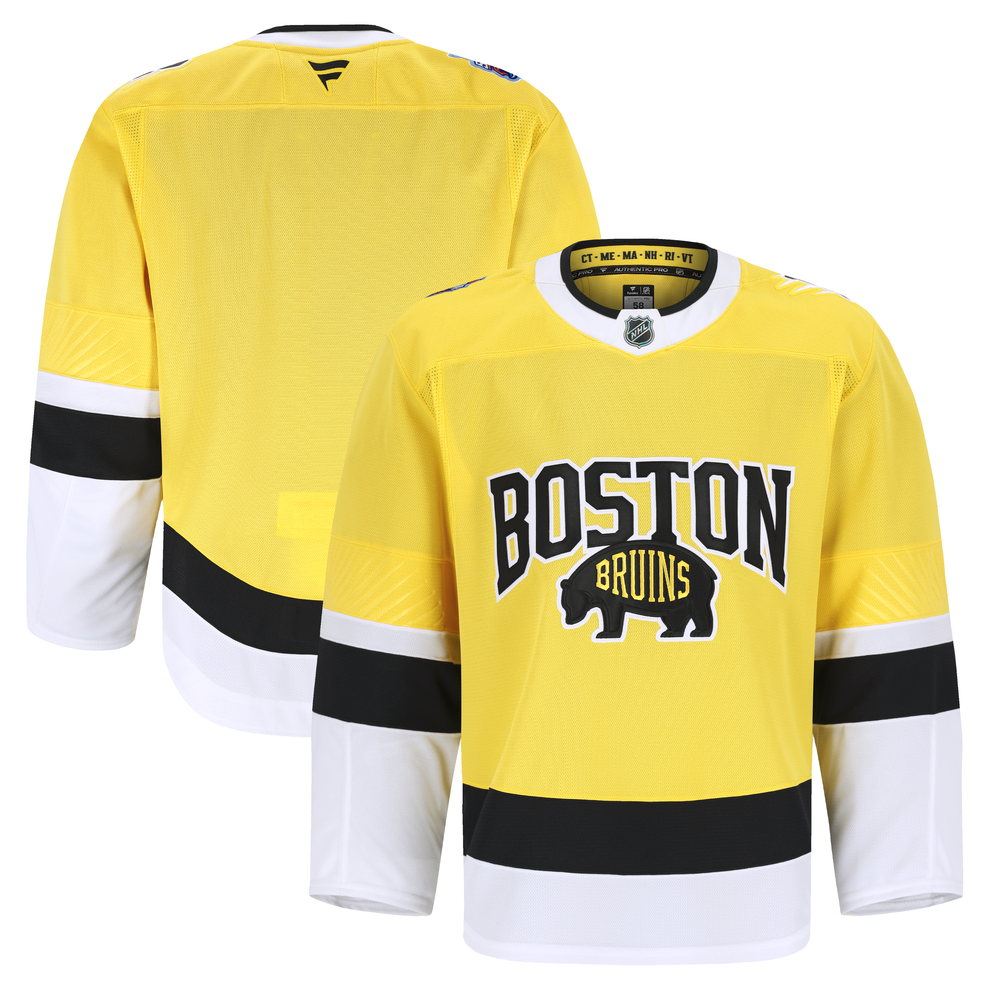 Boston Bruins 2026 Stadium Series Pro Jersey - Gold
