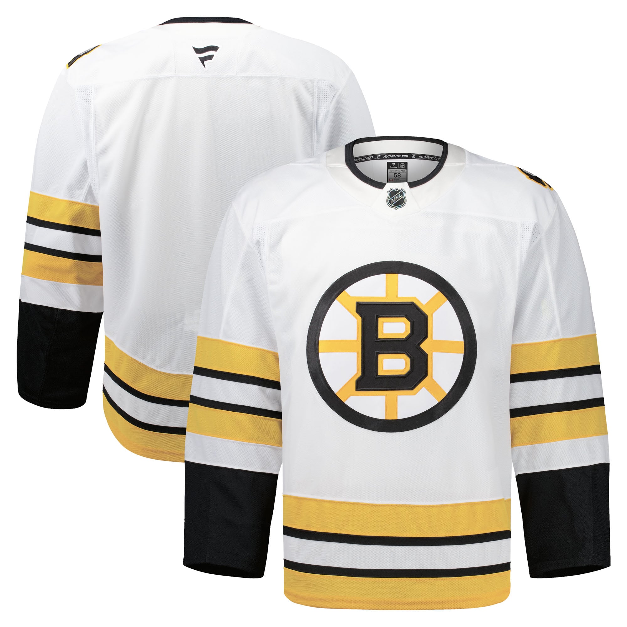 Boston Bruins Away Pro Jersey - White