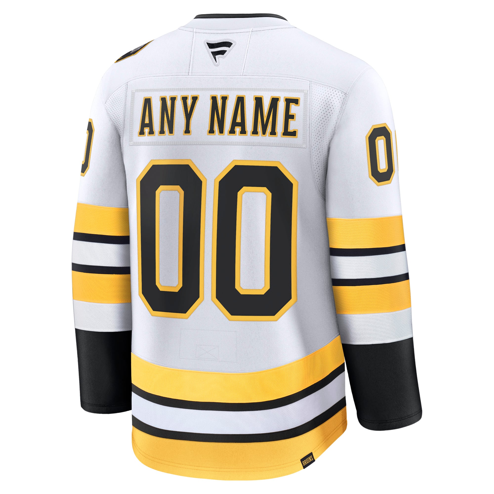 Boston Bruins Home Premium Custom Jersey - White - Image 4