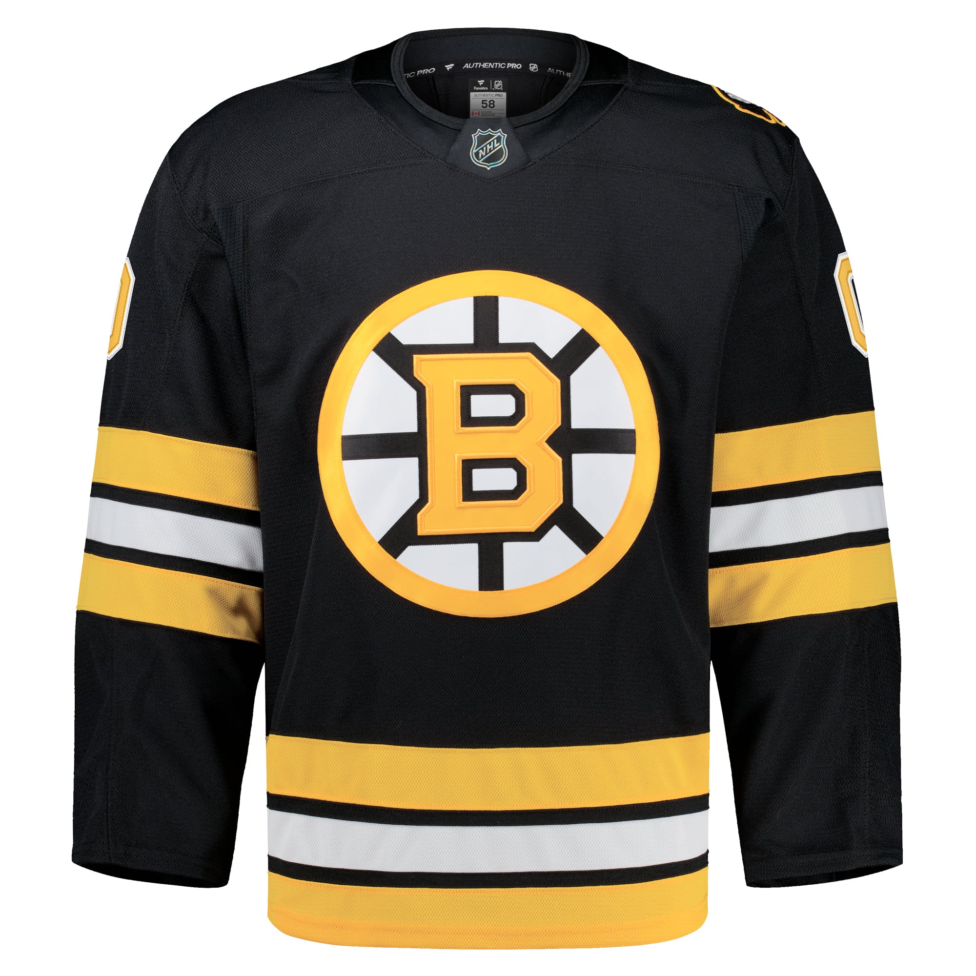 Boston Bruins Home Pro Custom Jersey - Black - Image 3