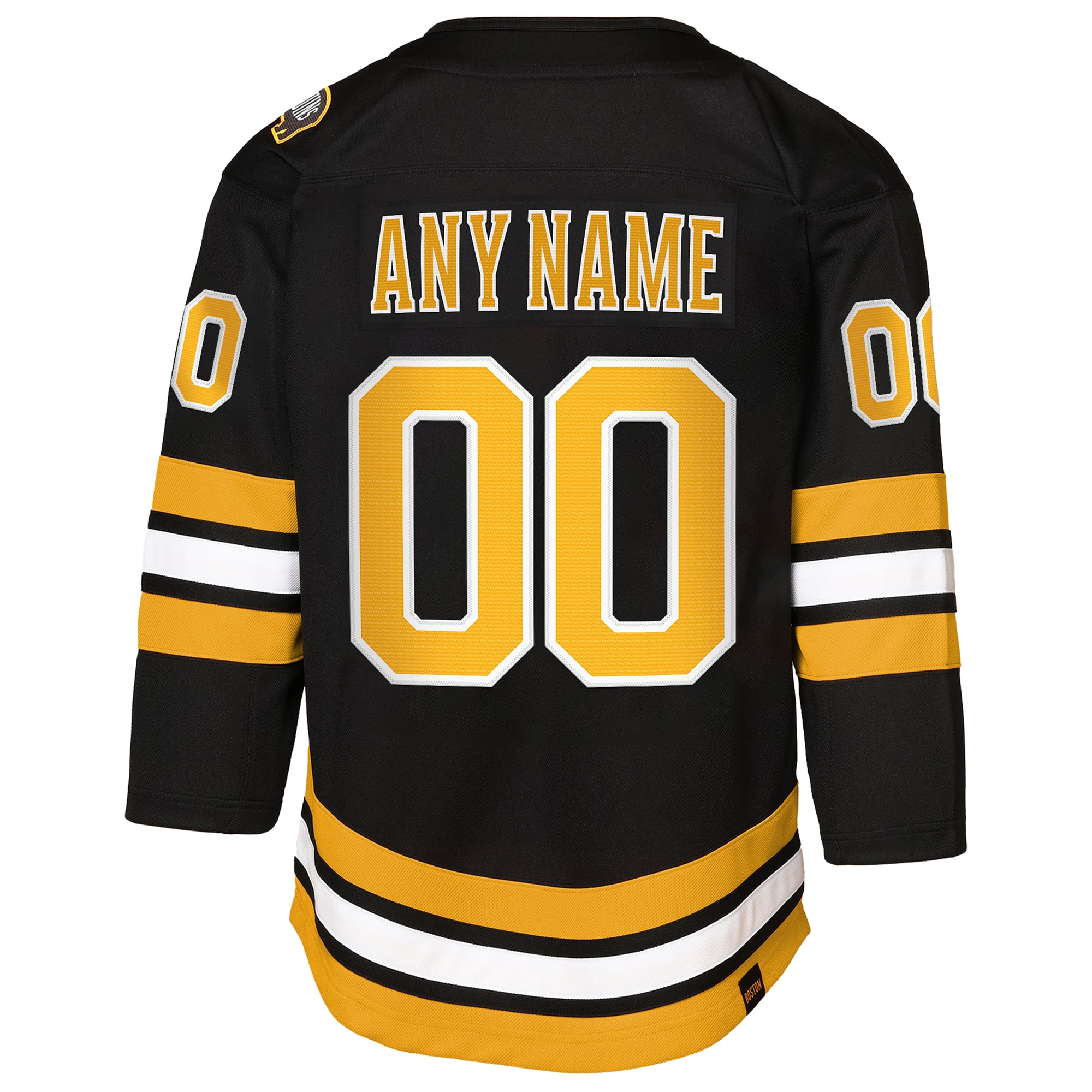 Boston Bruins Youth Home Custom Premier Jersey - Black - Image 4