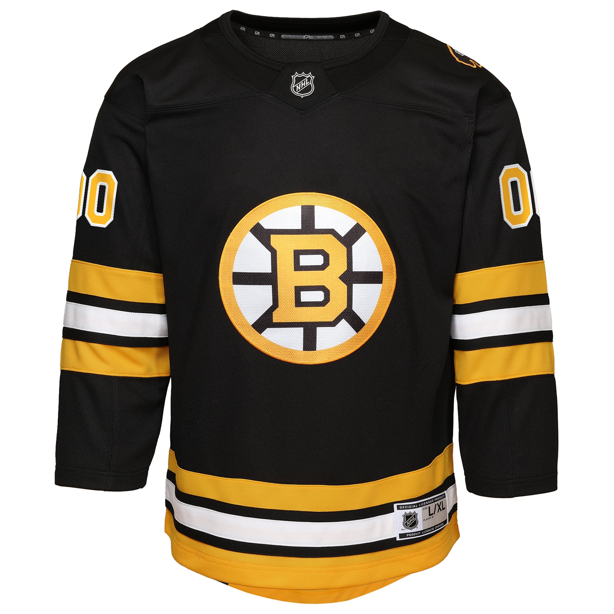 Boston Bruins Youth Home Custom Premier Jersey - Black - Image 3
