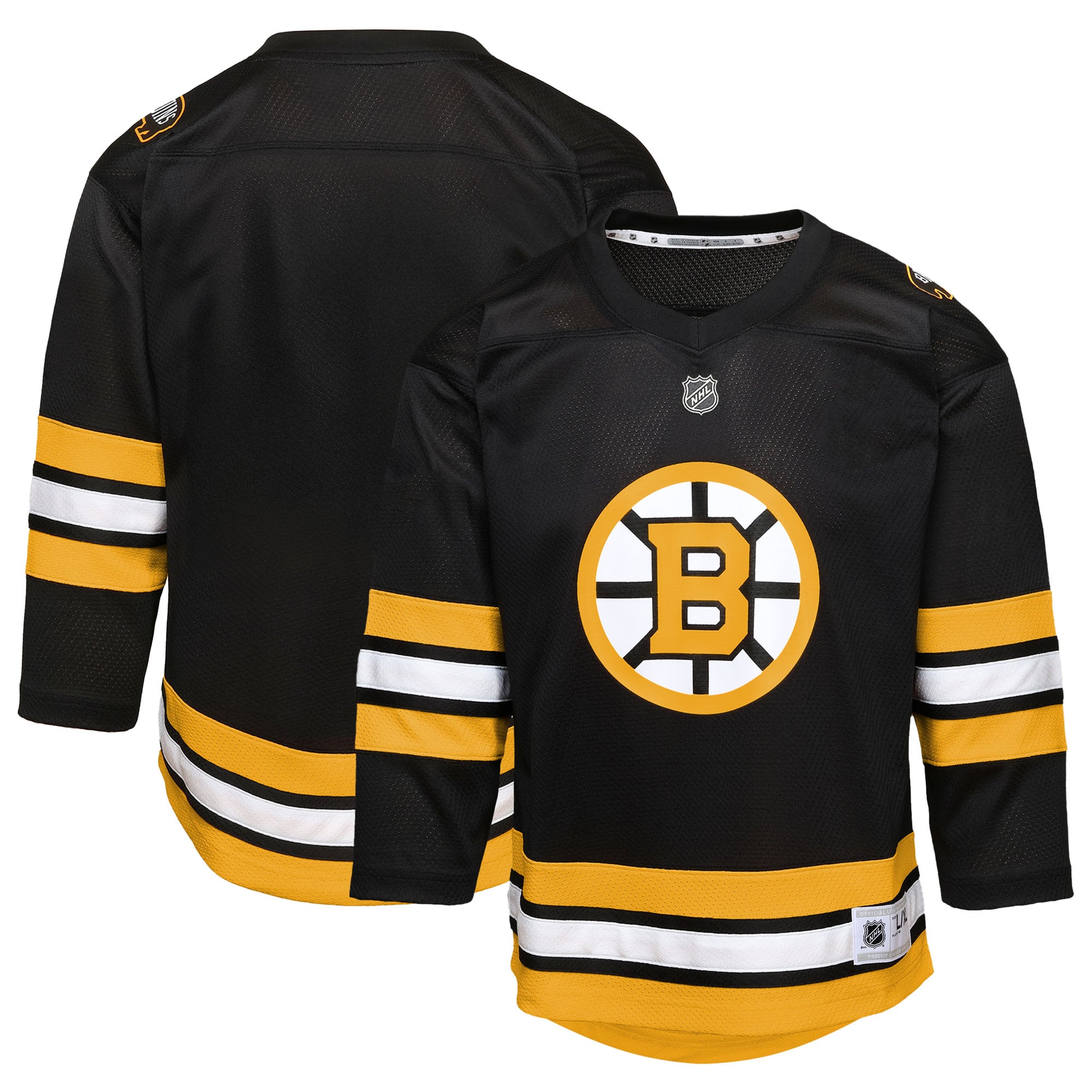 Boston Bruins Youth Home Jersey - Black - Image 2