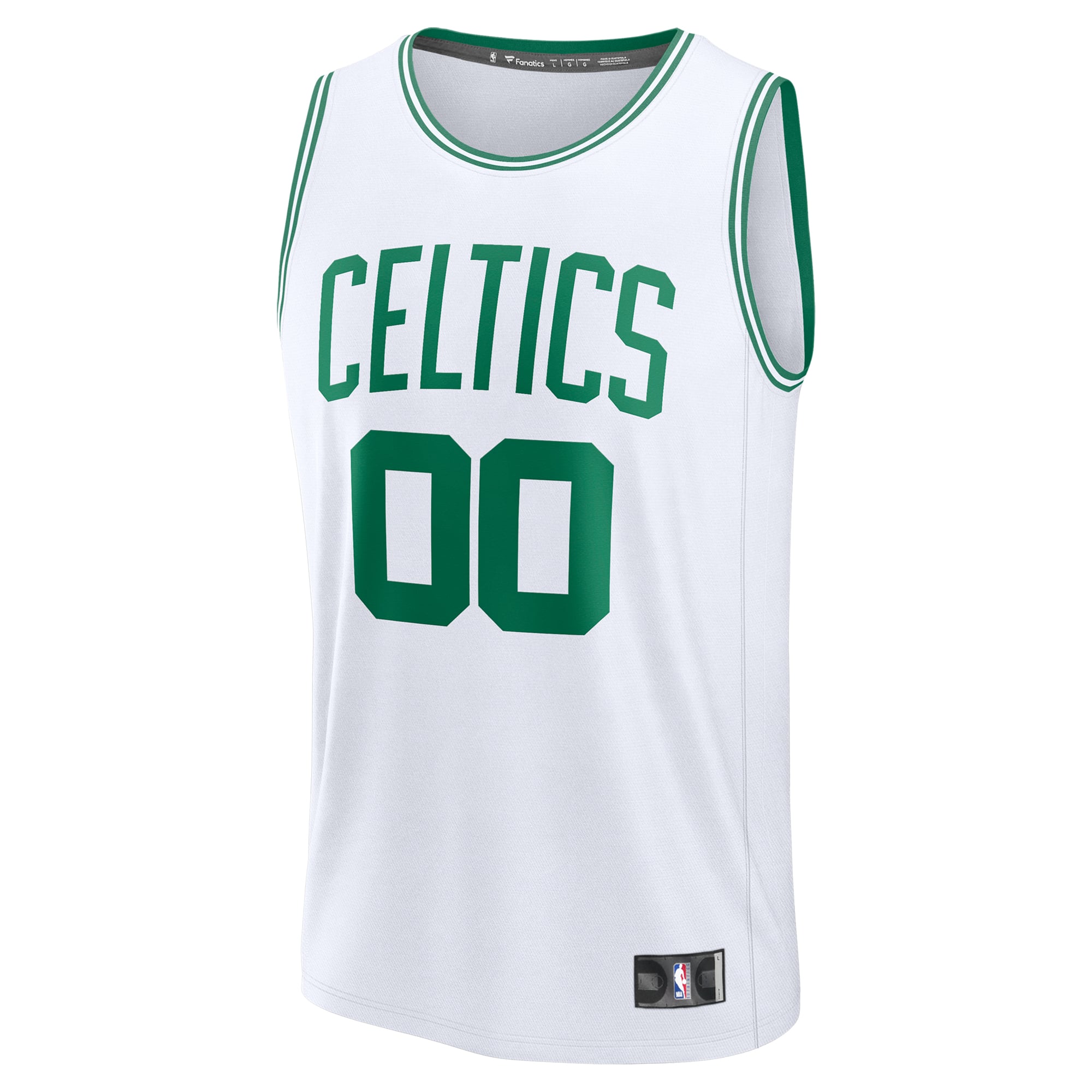 Boston Celtics Fast Break Custom Jersey - Association Edition - White - Image 3