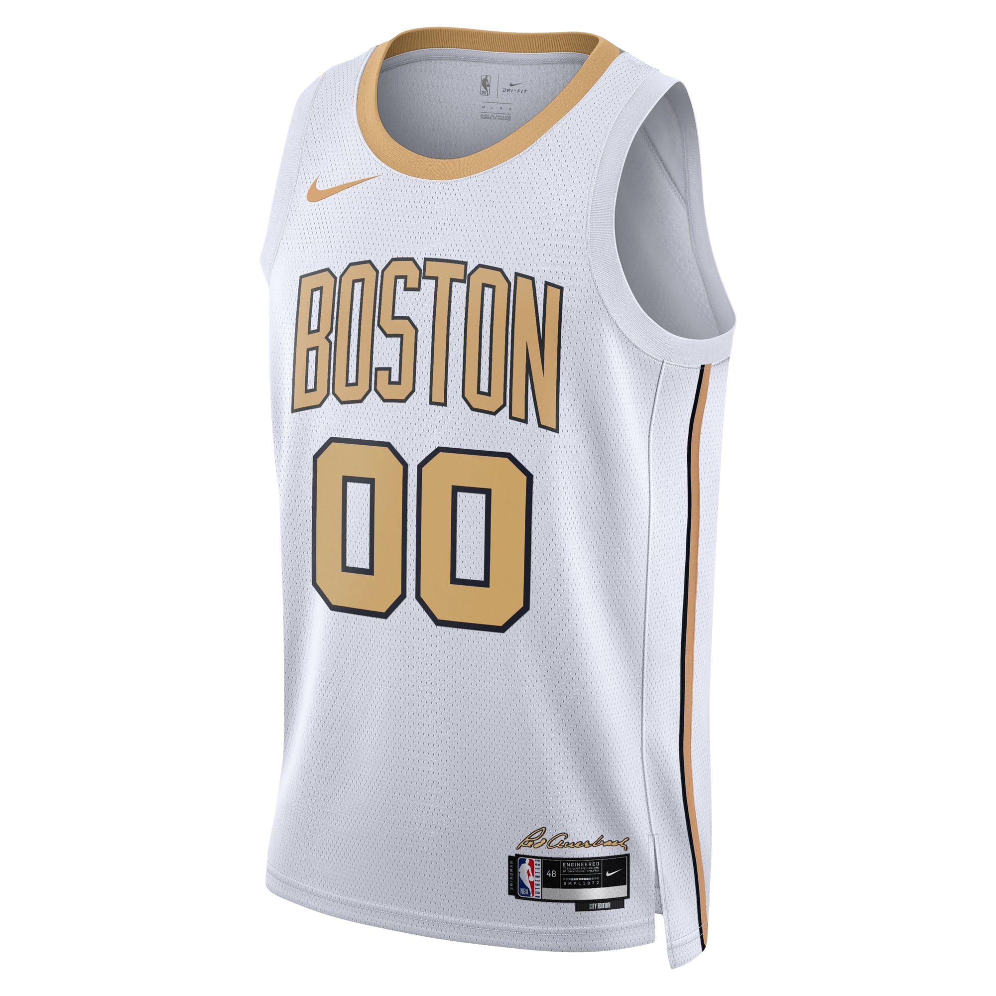 Boston Celtics Unisex 2025/26 City Edition Swingman Custom Jersey - White - Image 3