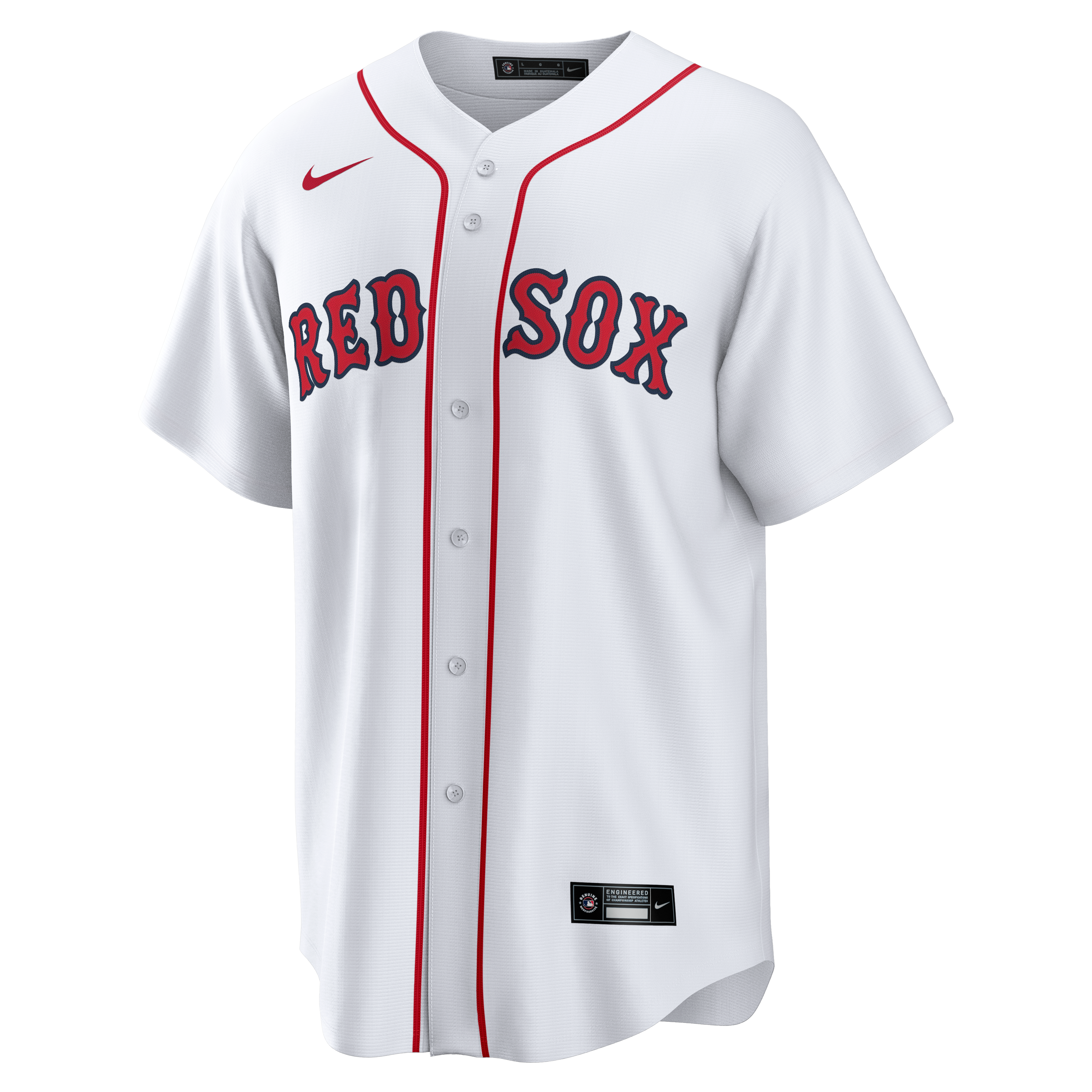 Boston Red Sox Home Big & Tall Jersey - White - Image 3
