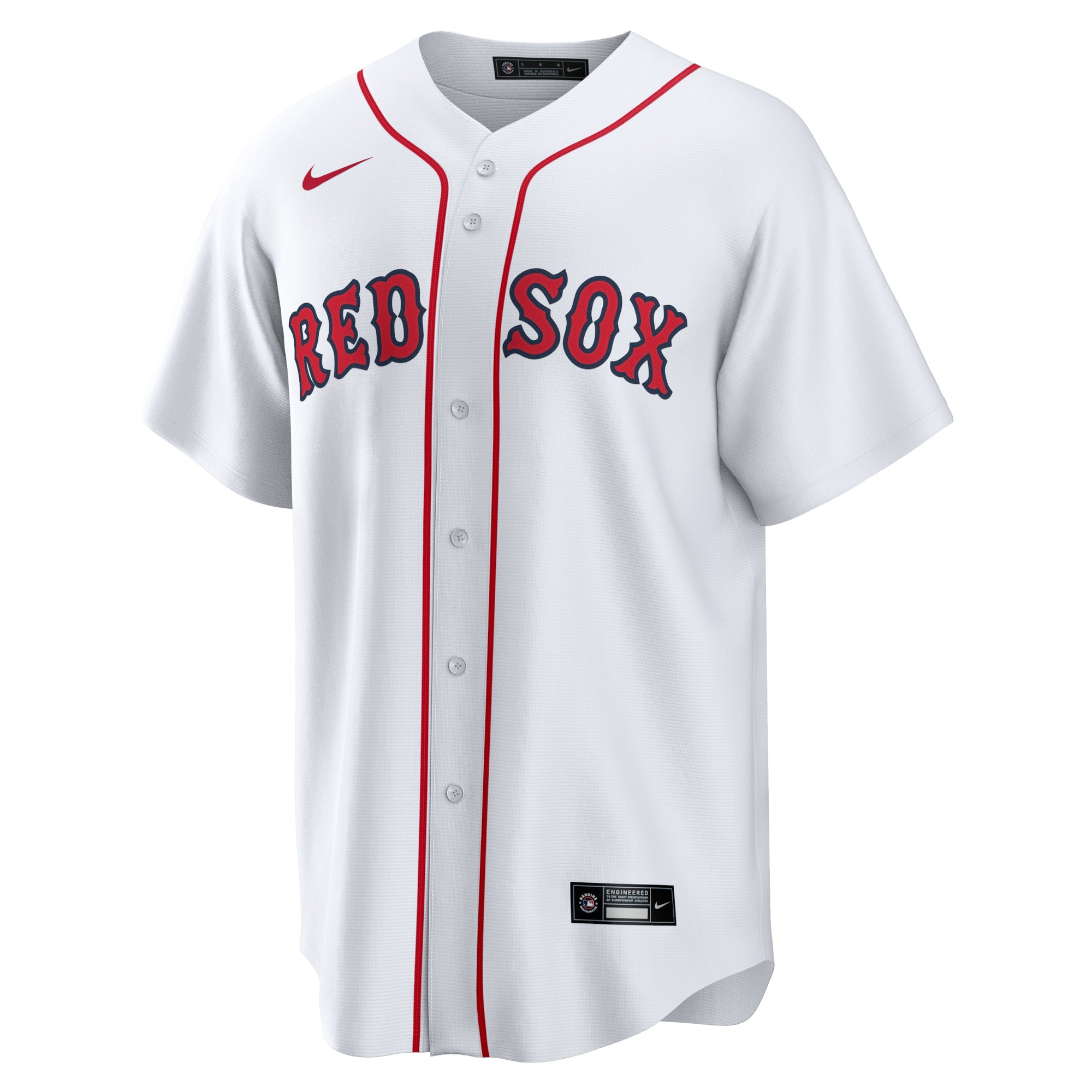 Boston Red Sox Home Blank Jersey - White - Image 3