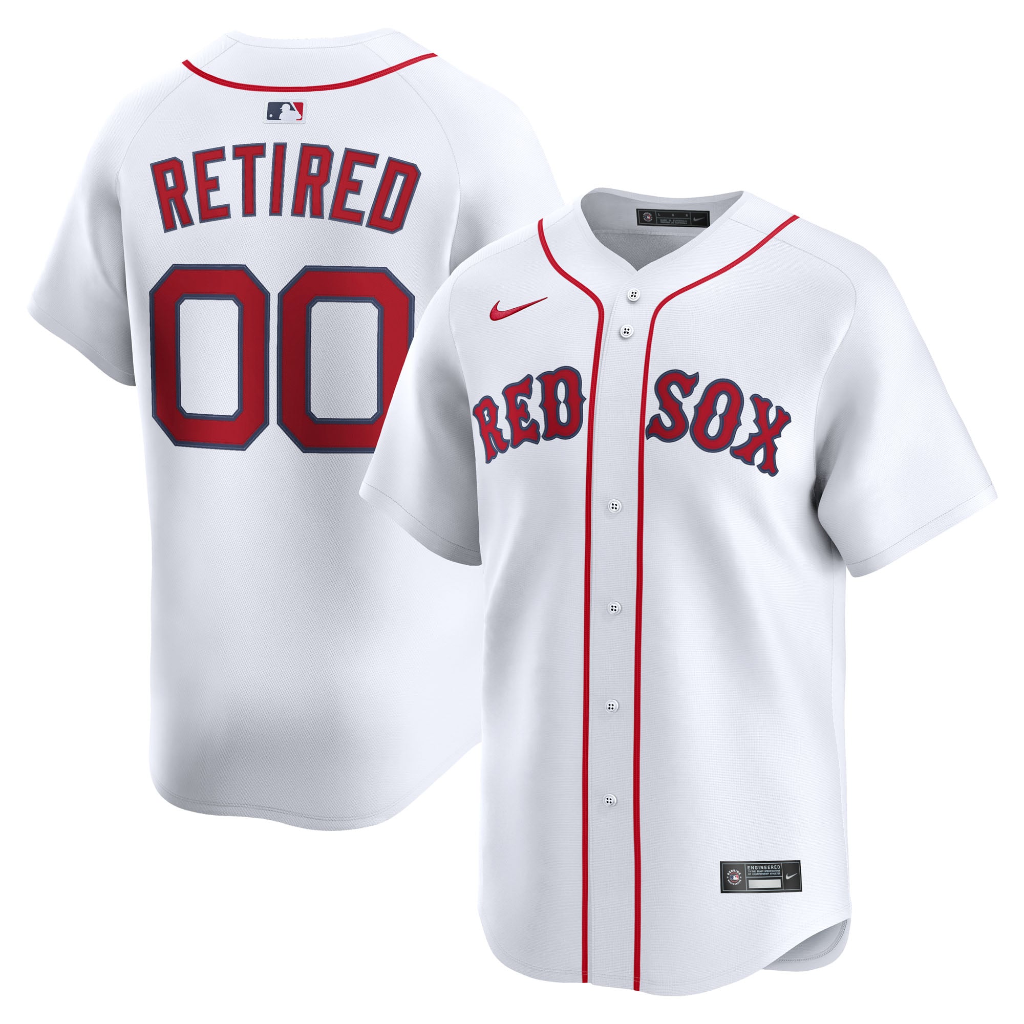 Boston Red Sox Home Limited Pick-A-Player Retired Roster Jersey - White - Image 2