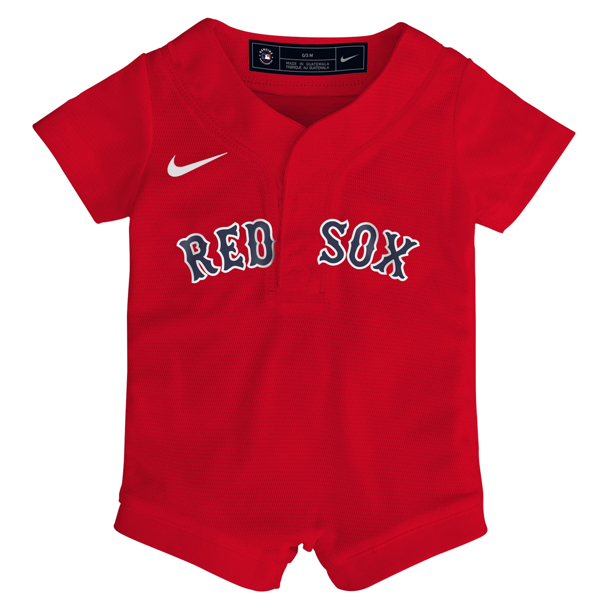 Boston Red Sox Newborn Home Romper Jersey - Red - Image 3