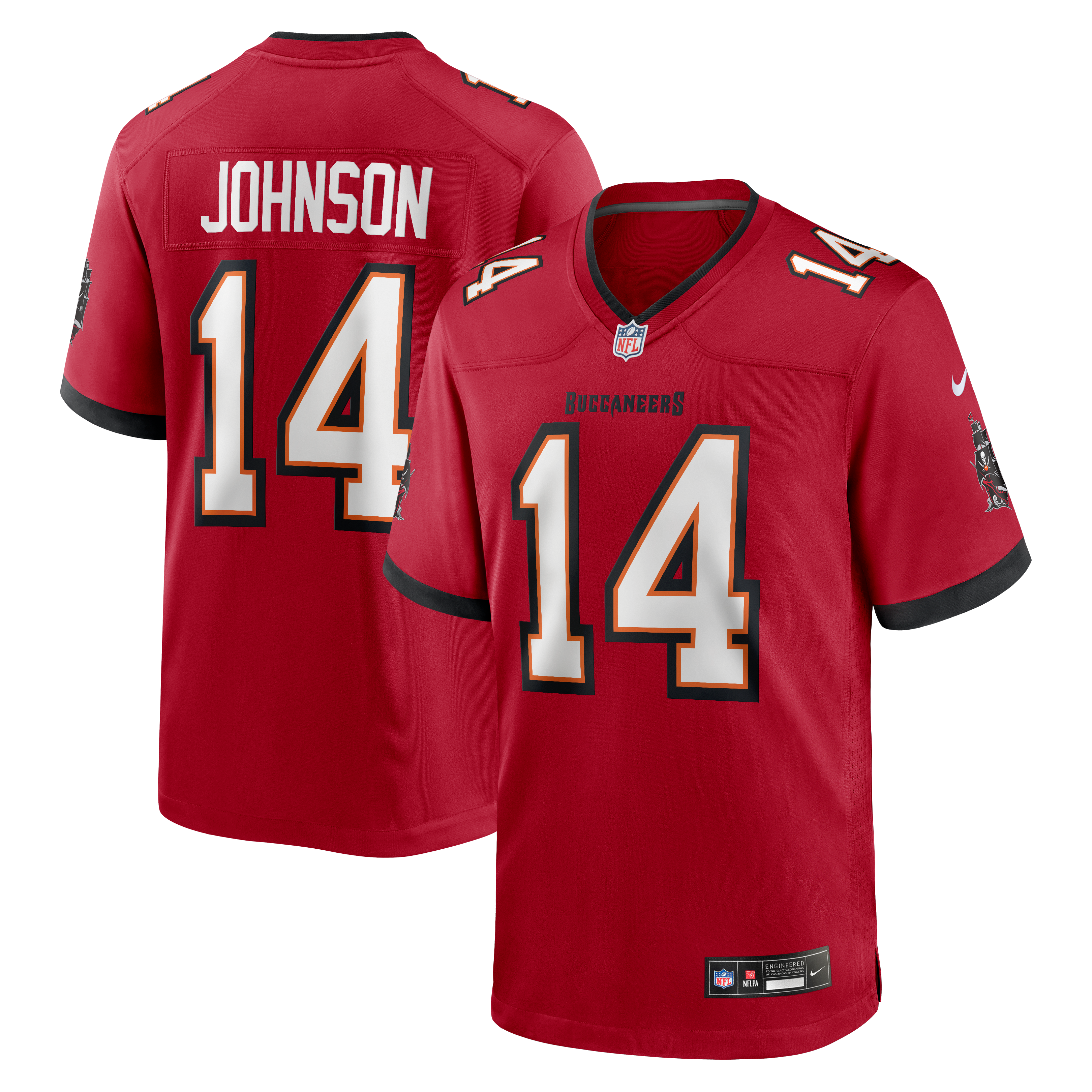 Brad Johnson Tampa Bay Buccaneers Game Retired Player Jersey - Red - Image 2