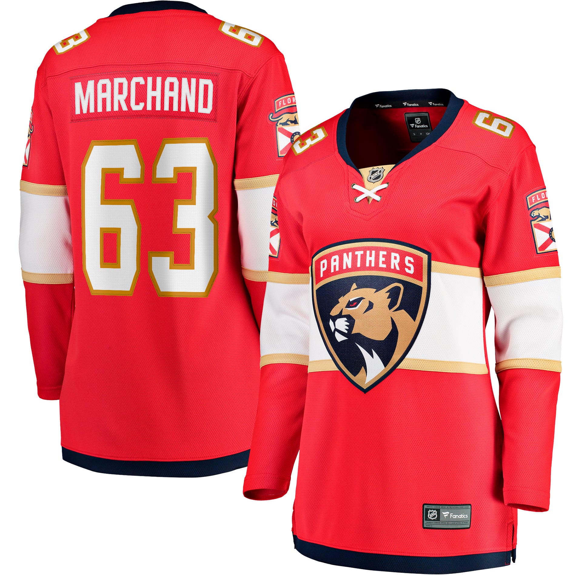 Brad Marchand Florida Panthers Women's Home Breakaway Player Jersey - Red