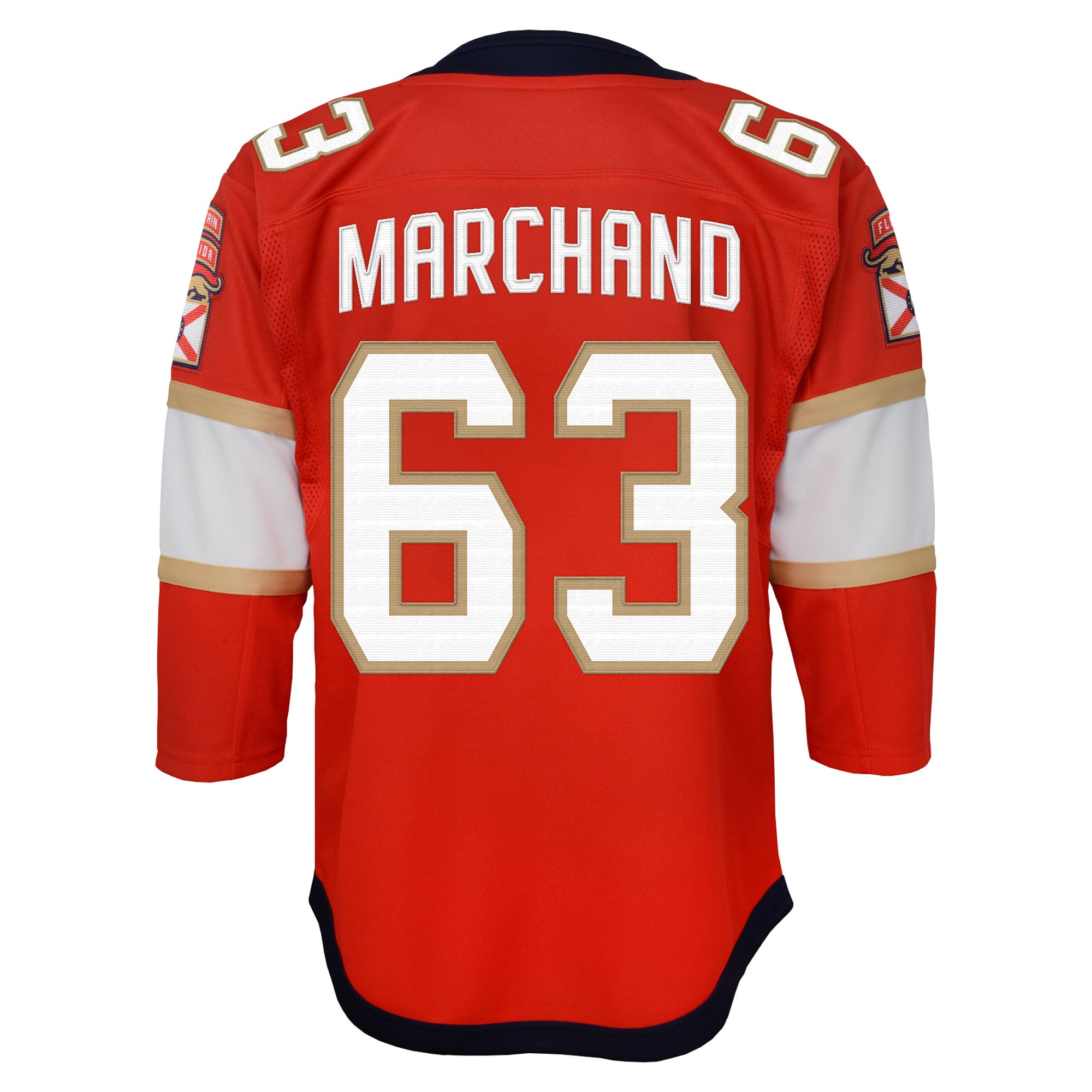 Brad Marchand Florida Panthers Outerstuff Youth Premier Player Jersey - Red - Image 4