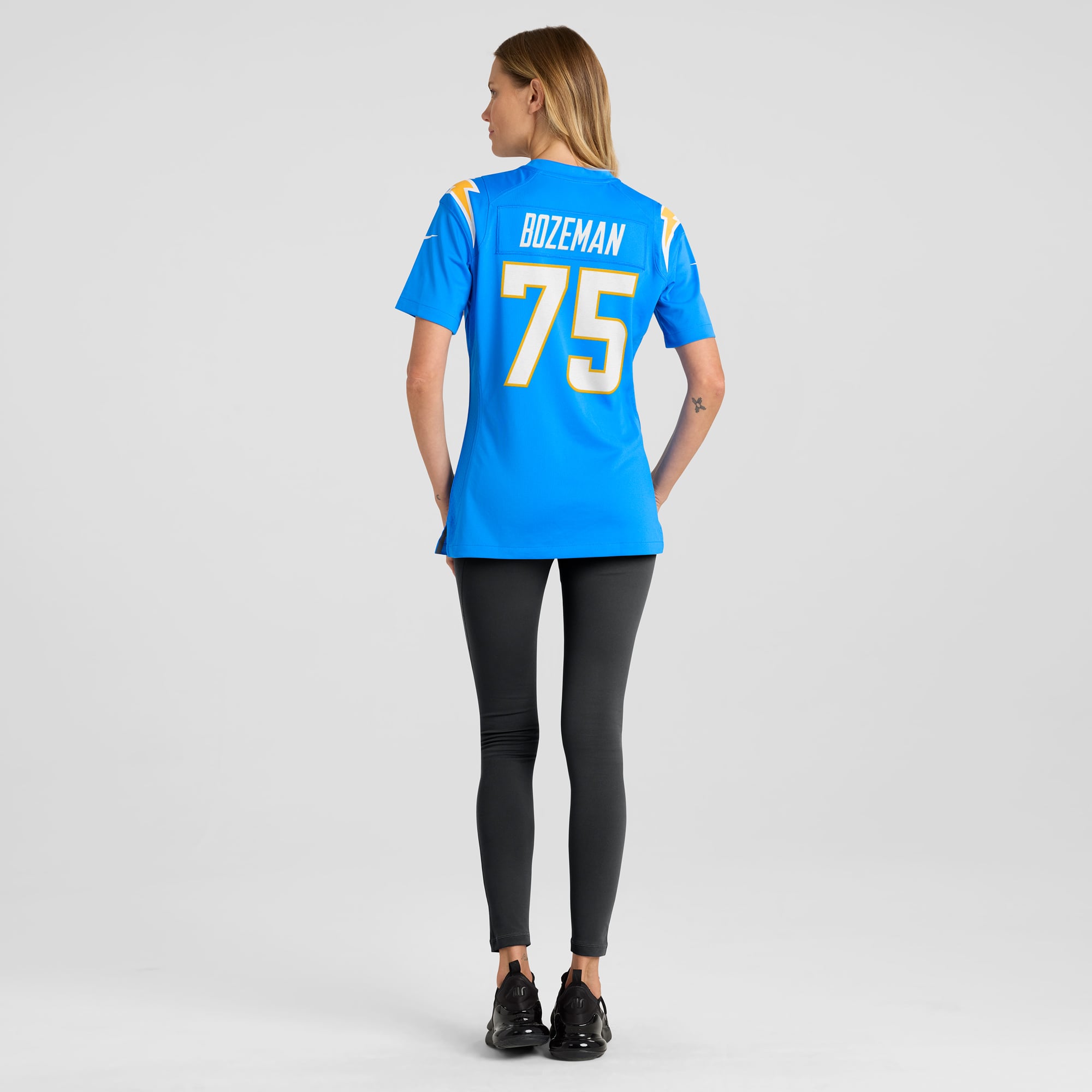 Bradley Bozeman Los Angeles Chargers Women's Game Jersey - Powder Blue - Image 6