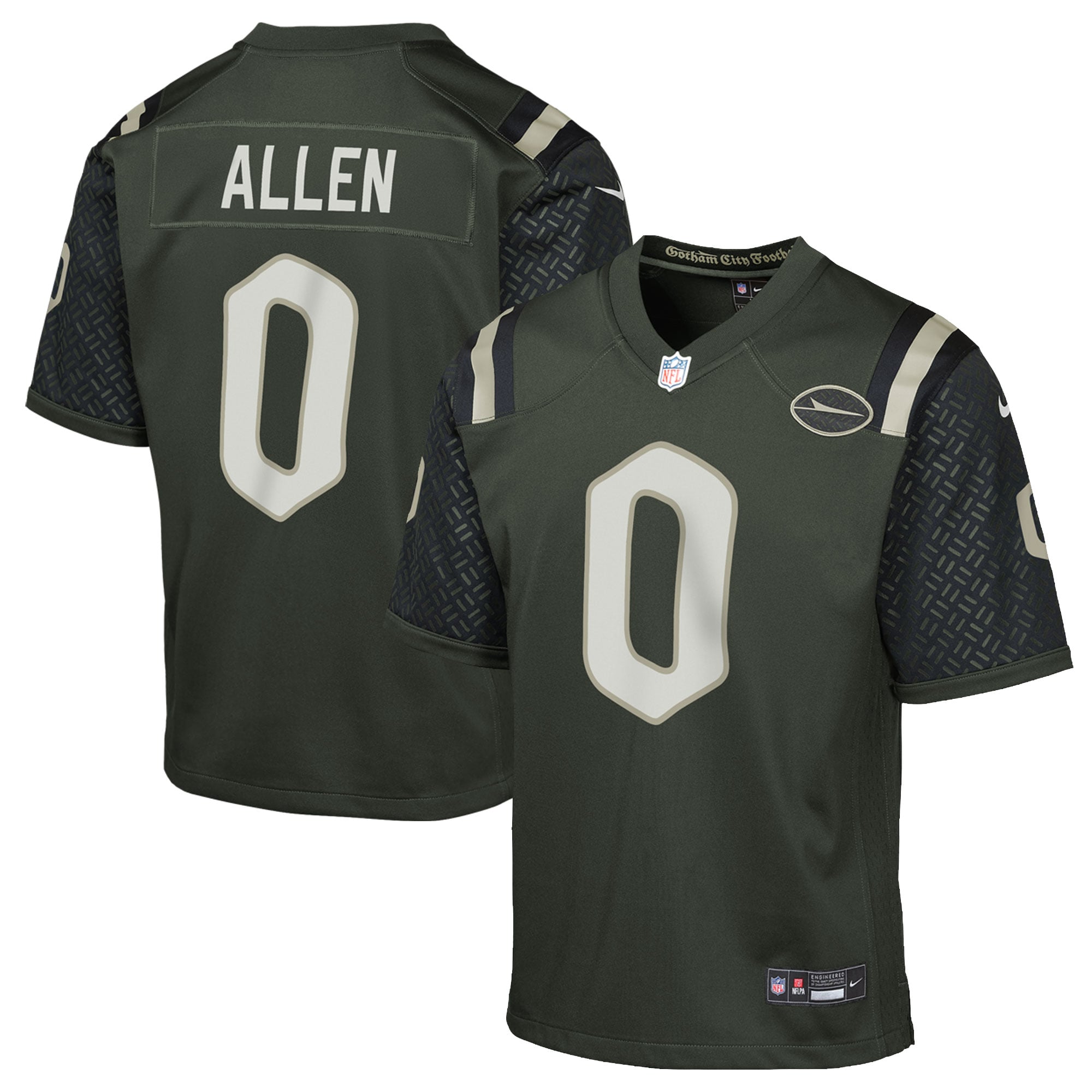 Braelon Allen New York Jets Youth 2025 Rivalries Collection Game Jersey - Gotham Green - Image 2