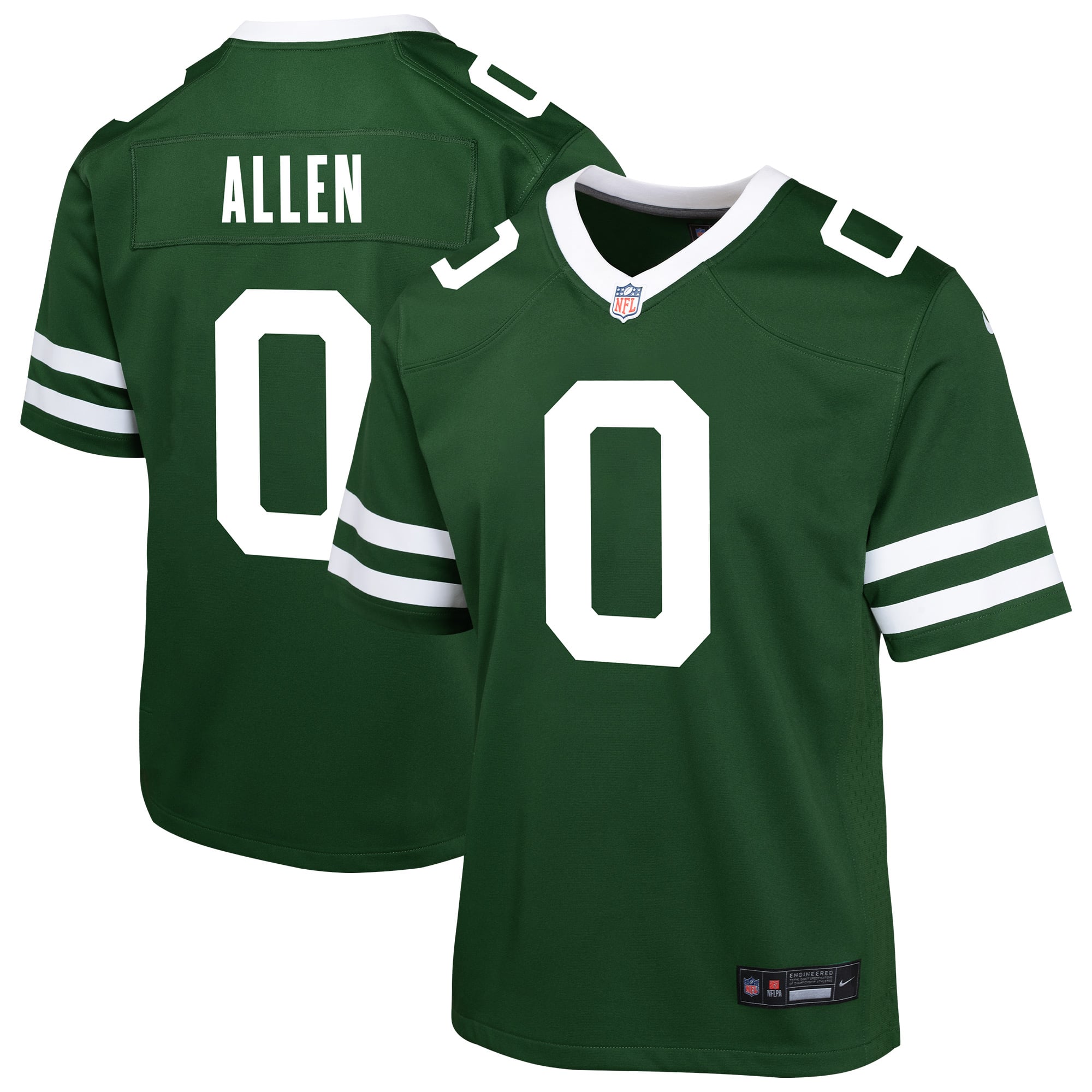 Braelon Allen New York Jets Youth Team Game Jersey - Green - Image 2
