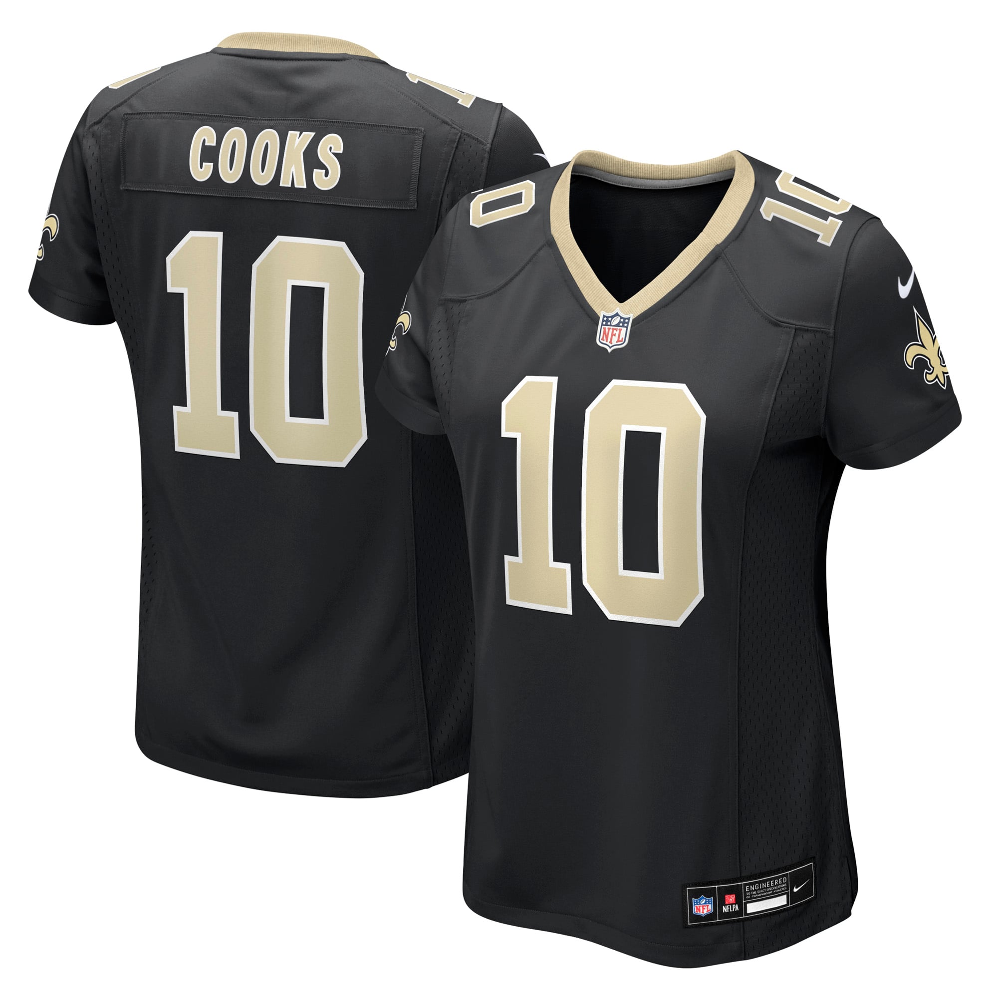 Brandin Cooks New Orleans Saints Women's Team Game Jersey - Black - Image 2