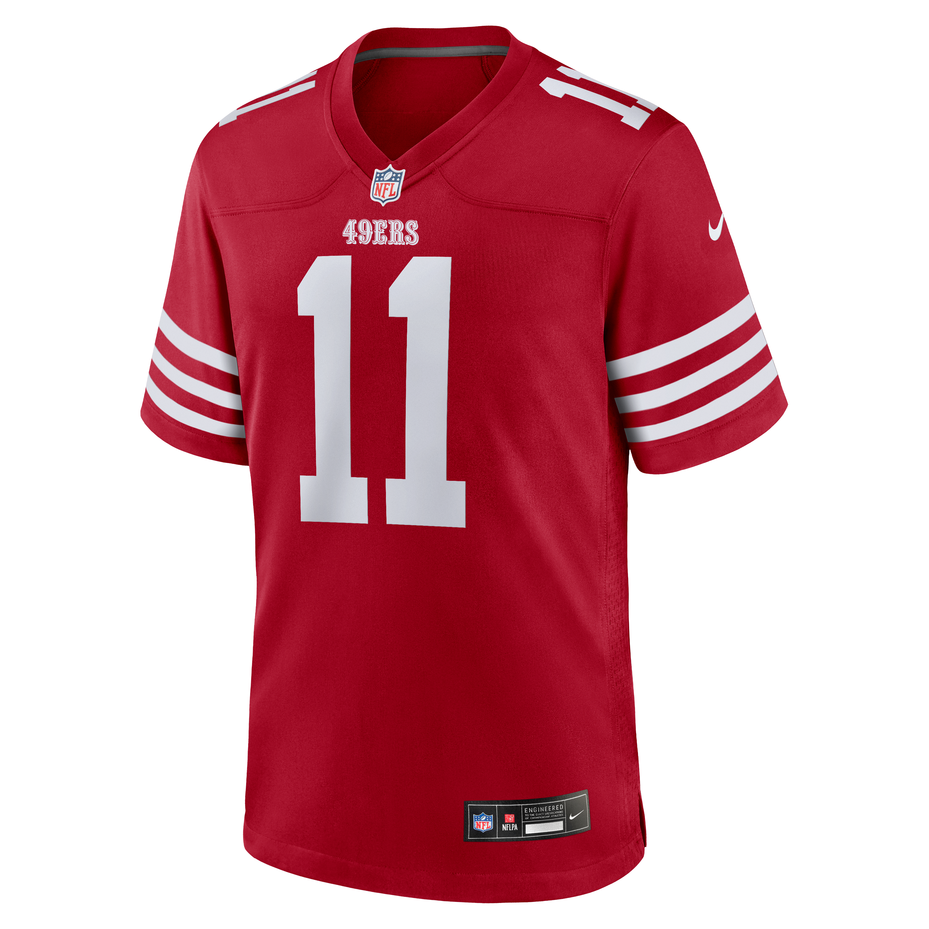 Brandon Aiyuk San Francisco 49ers Team Player Game Jersey - Scarlet - Image 3