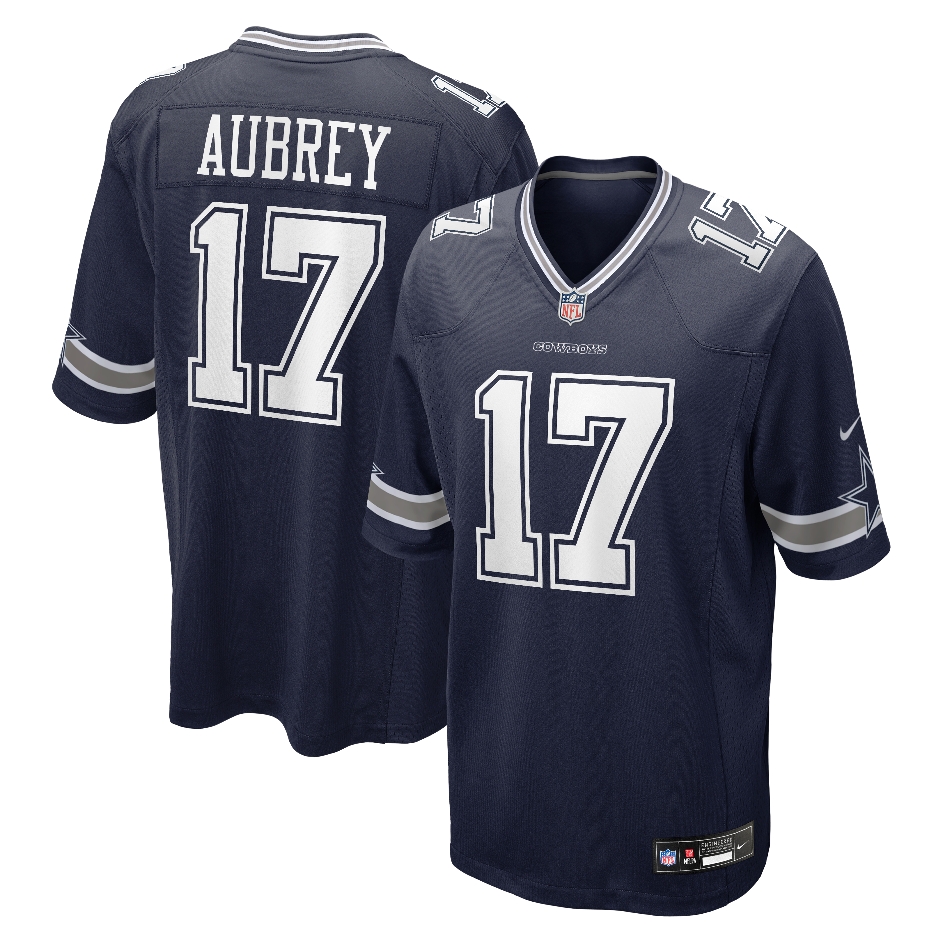 Brandon Aubrey Dallas Cowboys Team Game Jersey - Navy - Image 2