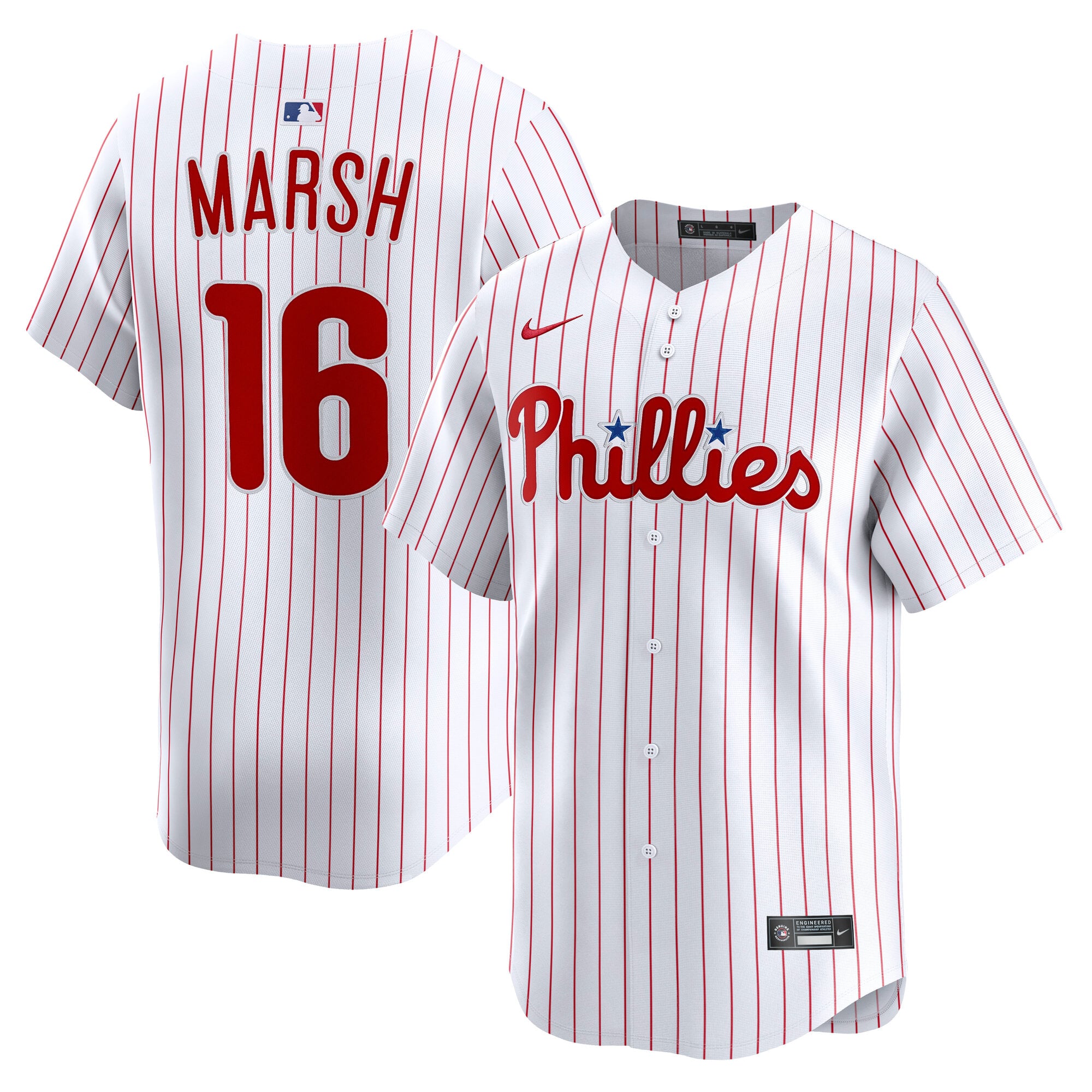Brandon Marsh Philadelphia Phillies Home Limited Player Jersey - White - Image 2