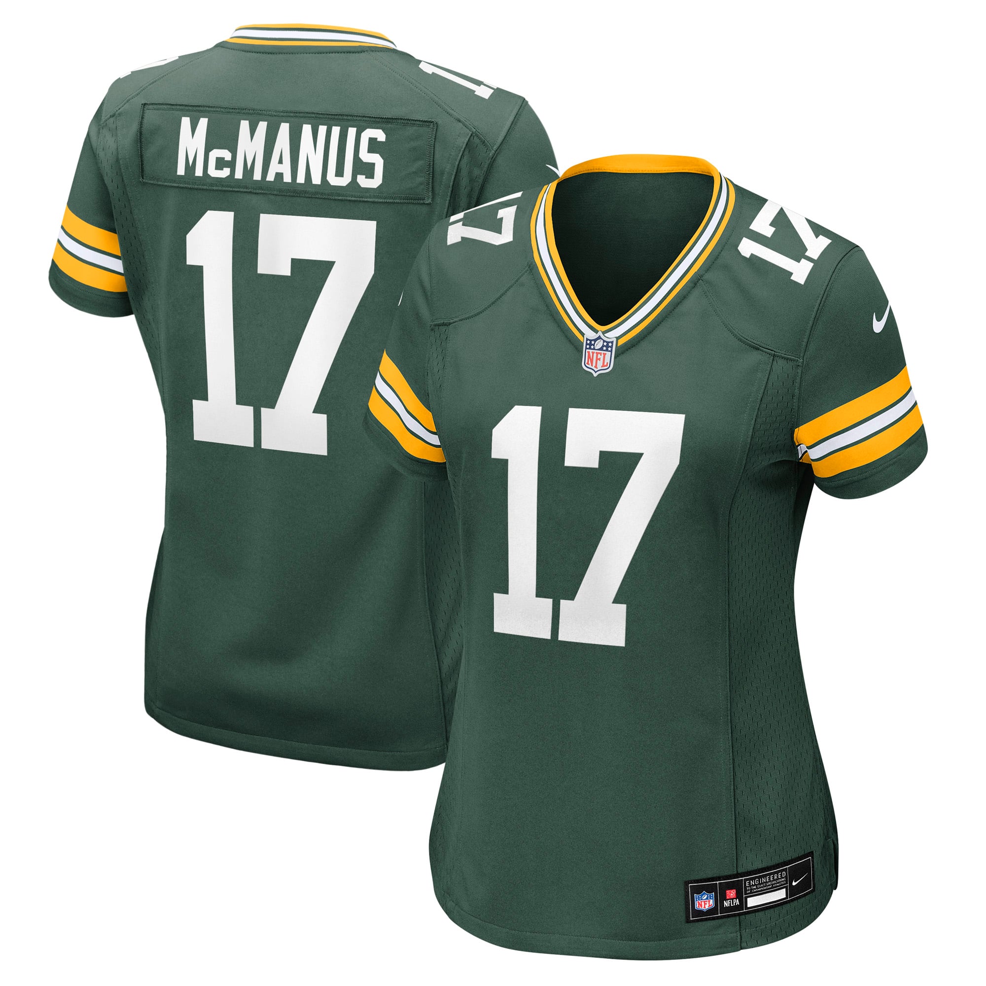 Brandon McManus Green Bay Packers Women's Team Game Jersey - Green