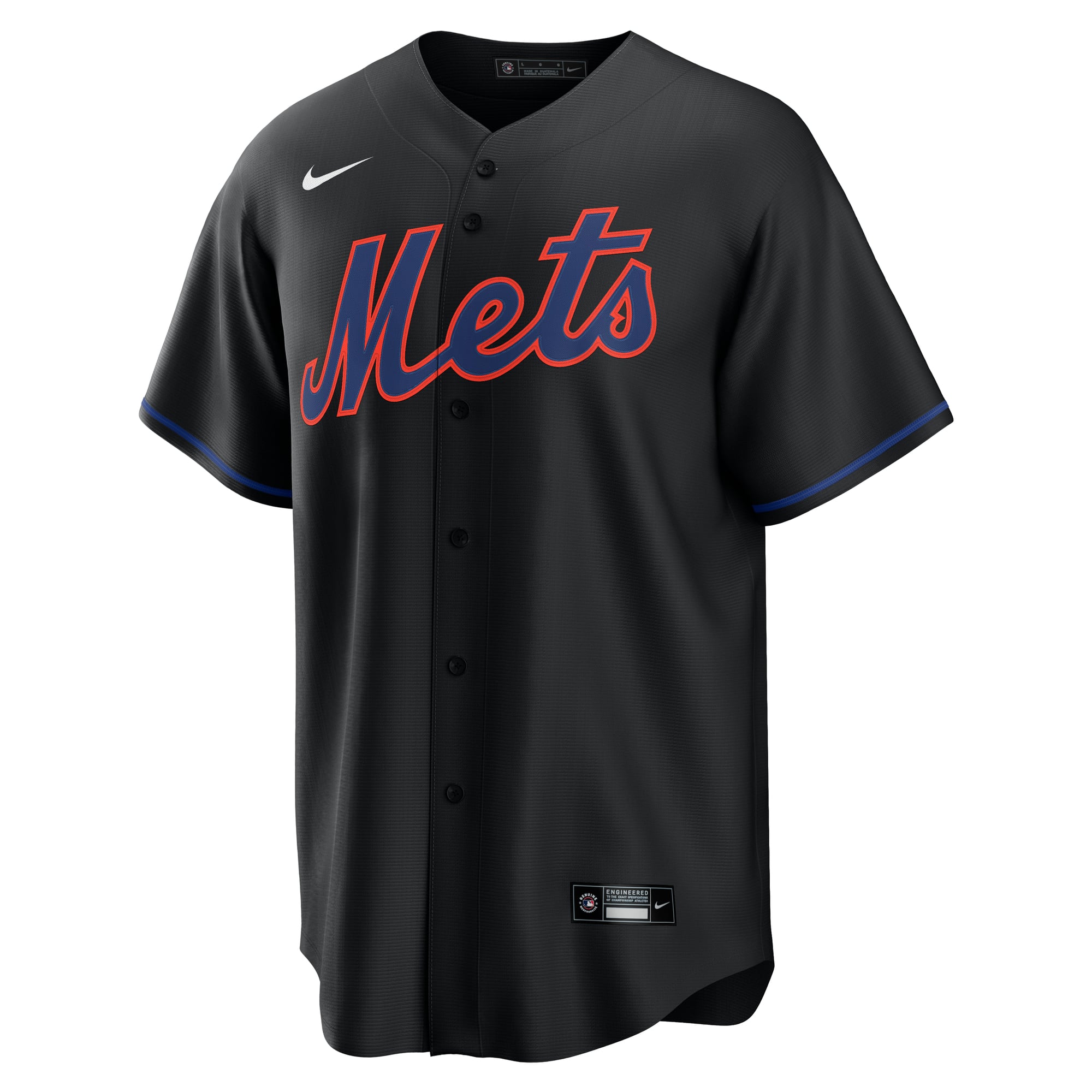 Brandon Nimmo New York Mets Alternate Jersey - Black - Image 3