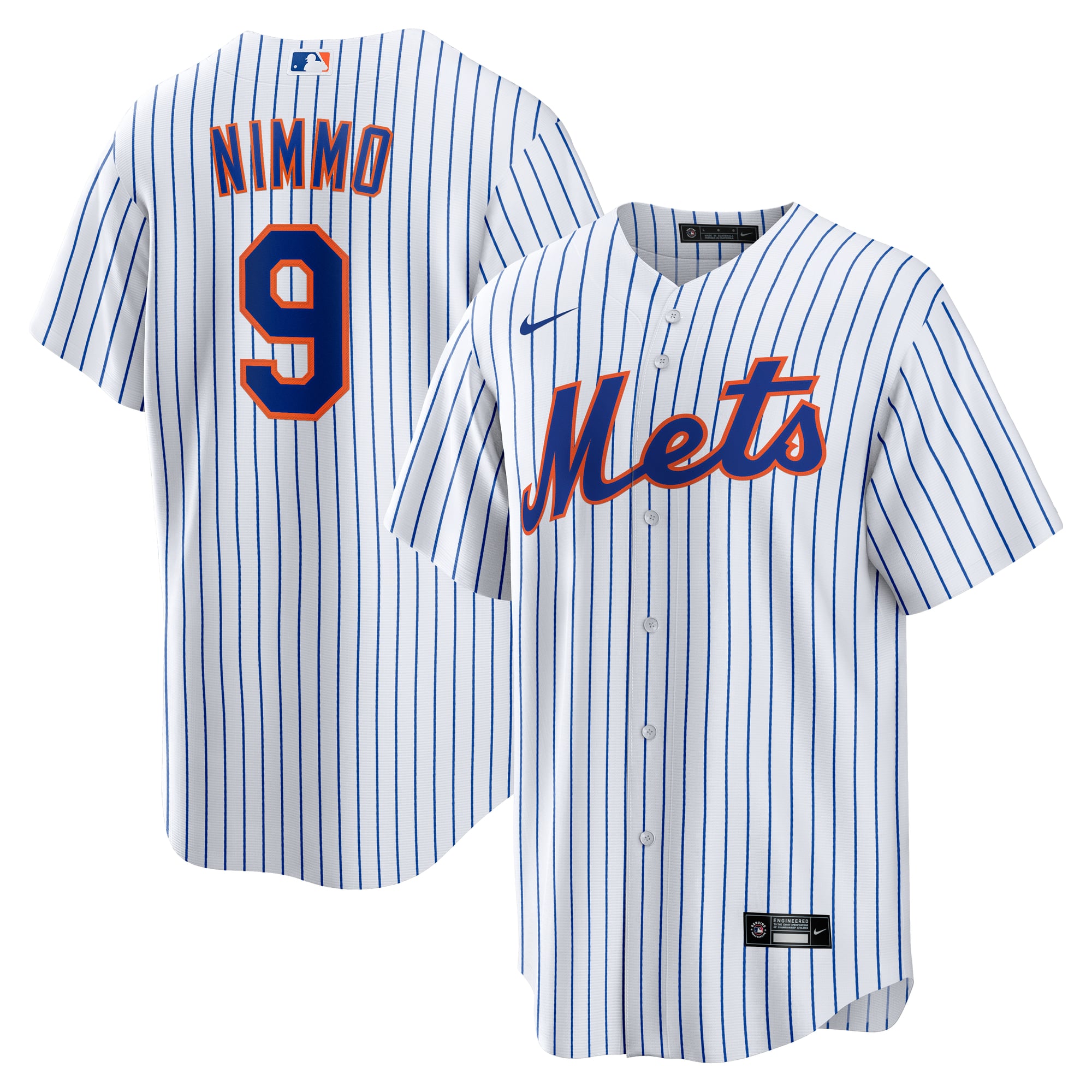 Brandon Nimmo New York Mets Home Jersey - White - Image 2