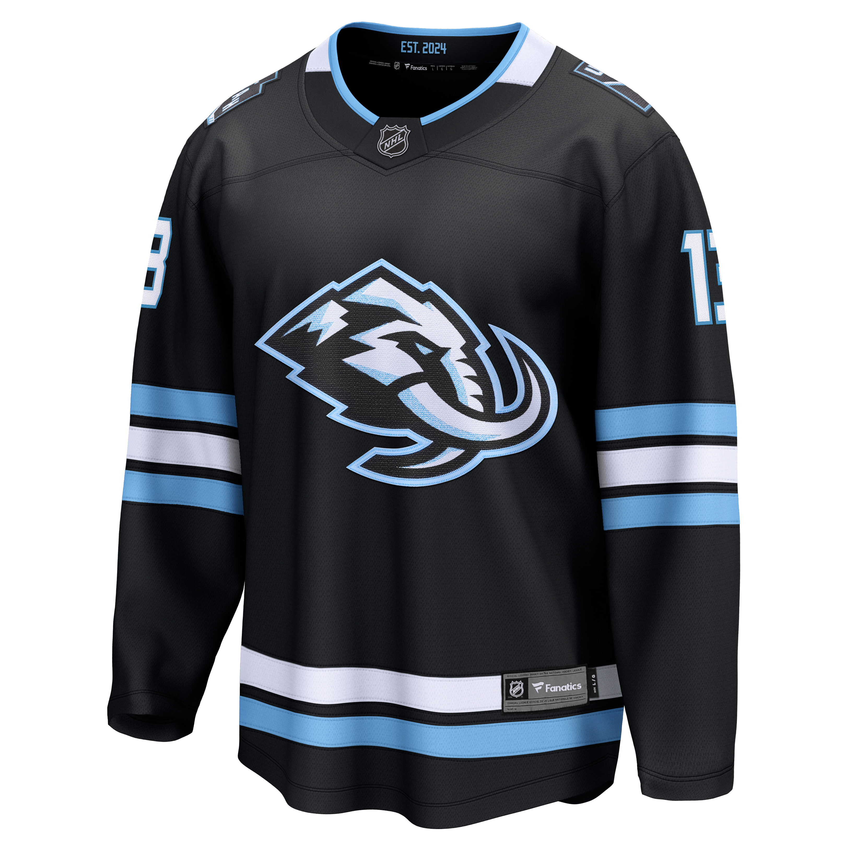 Brandon Tanev Utah Mammoth Home Breakaway Player Jersey - Black - Image 3