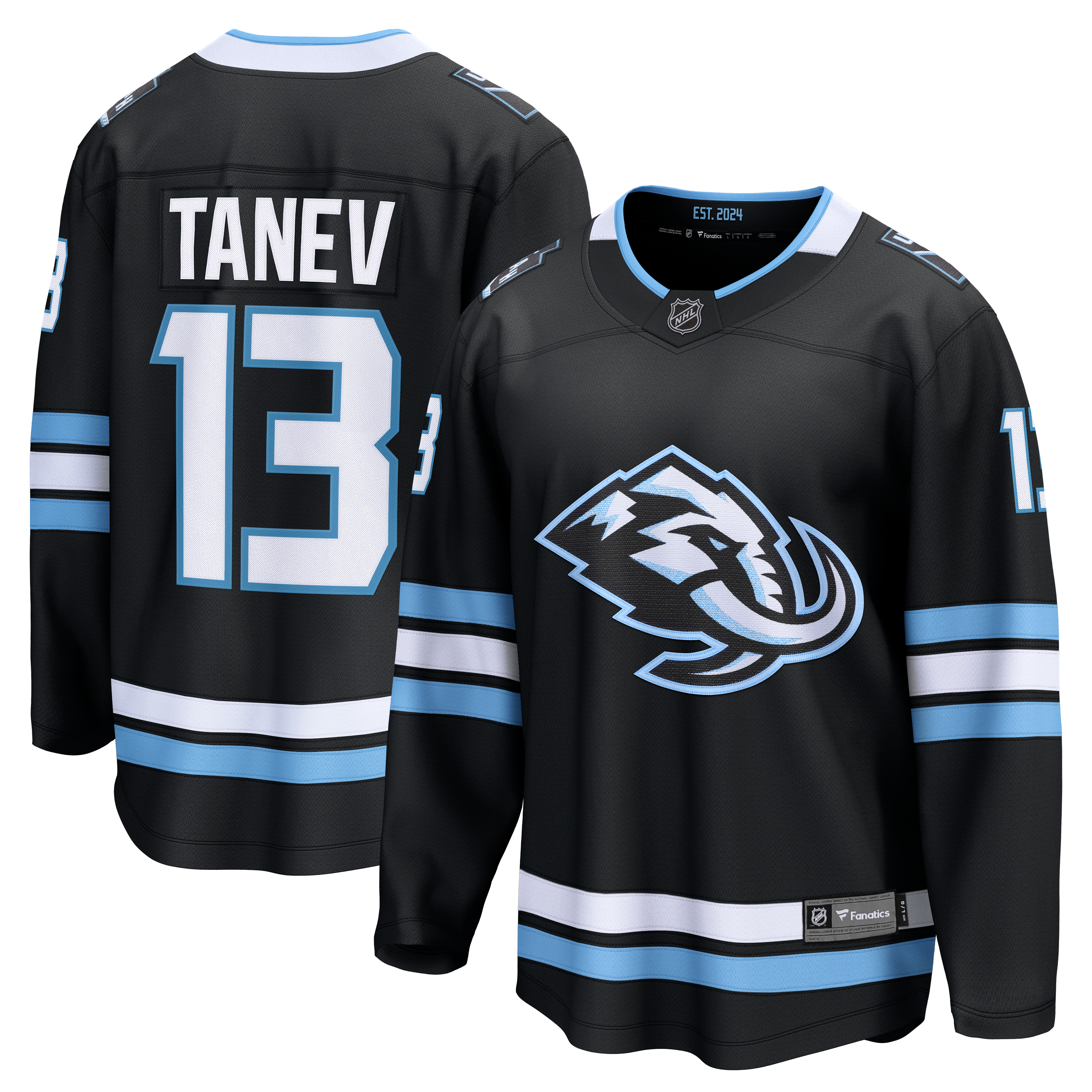 Brandon Tanev Utah Mammoth Home Breakaway Player Jersey - Black