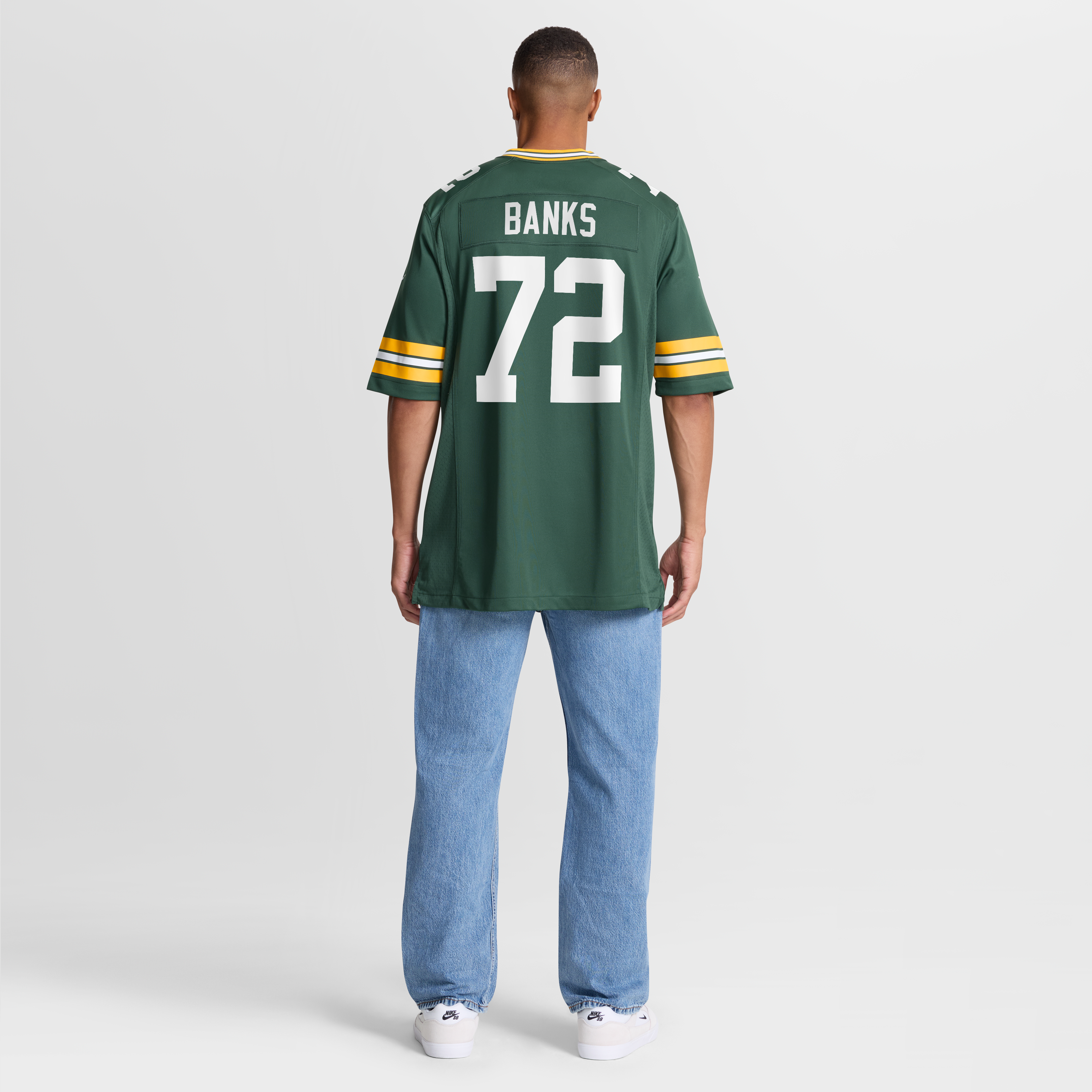 Brant Banks Green Bay Packers Team Game Jersey - Green - Image 9