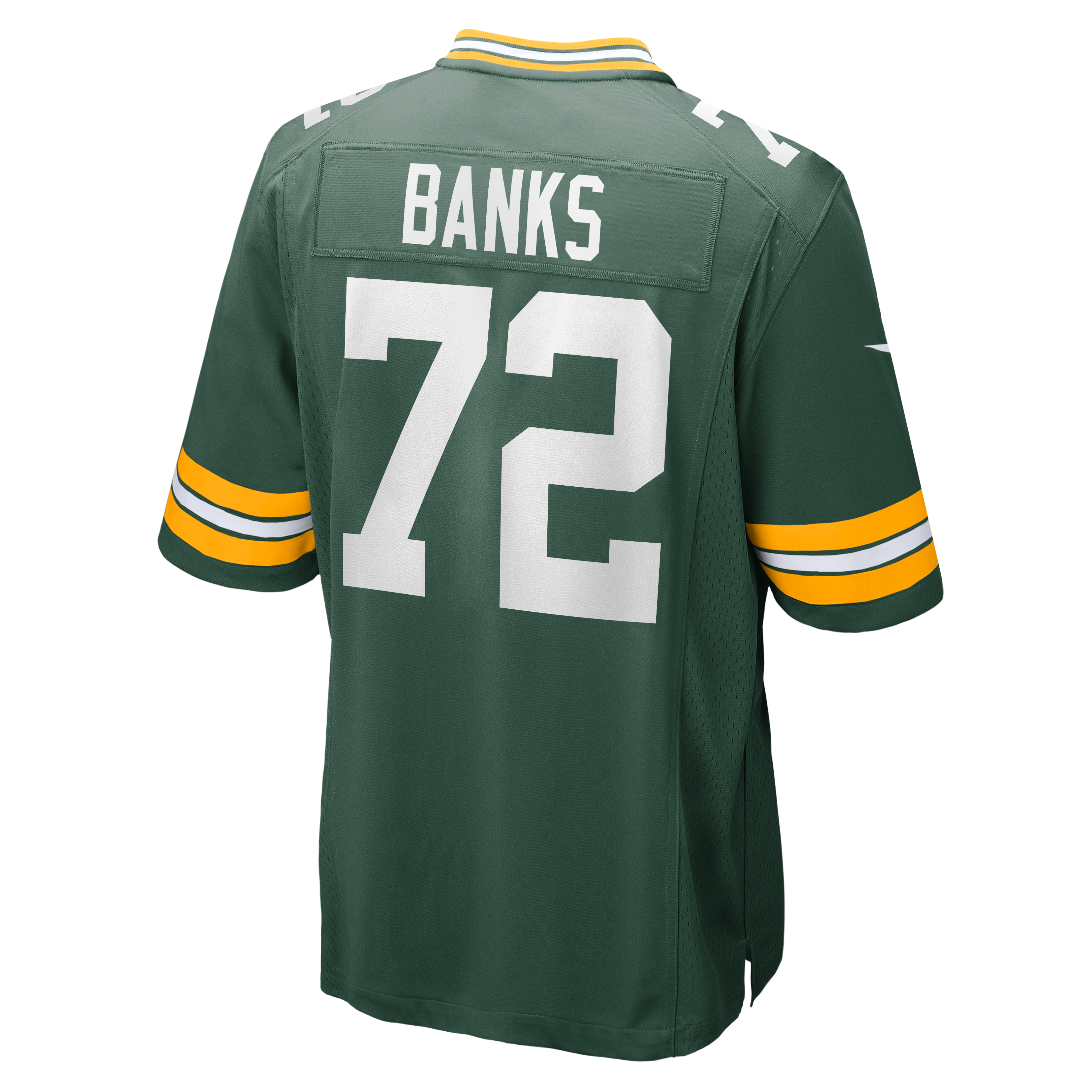 Brant Banks Green Bay Packers Team Game Jersey - Green - Image 4