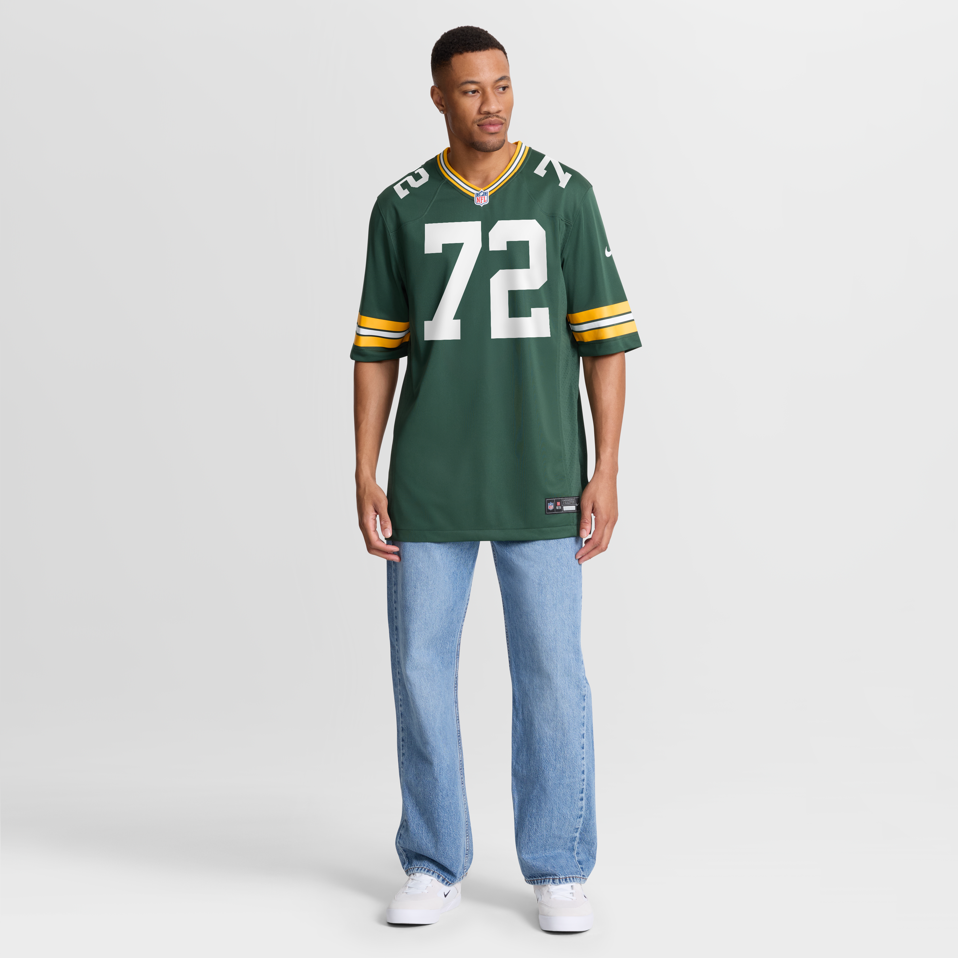 Brant Banks Green Bay Packers Team Game Jersey - Green - Image 8