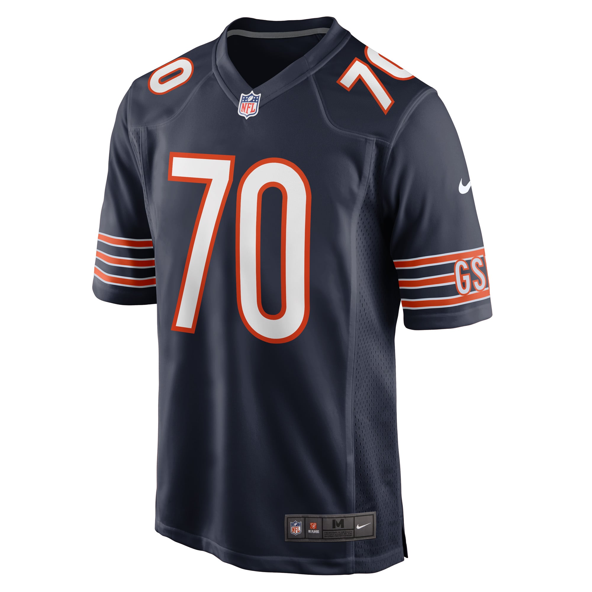Braxton Jones Chicago Bears Game Player Jersey - Navy - Image 3