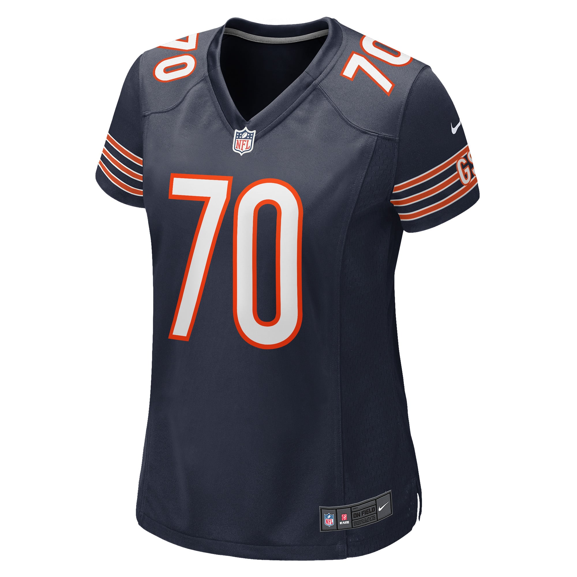 Braxton Jones Chicago Bears Women's Game Player Jersey - Navy - Image 3